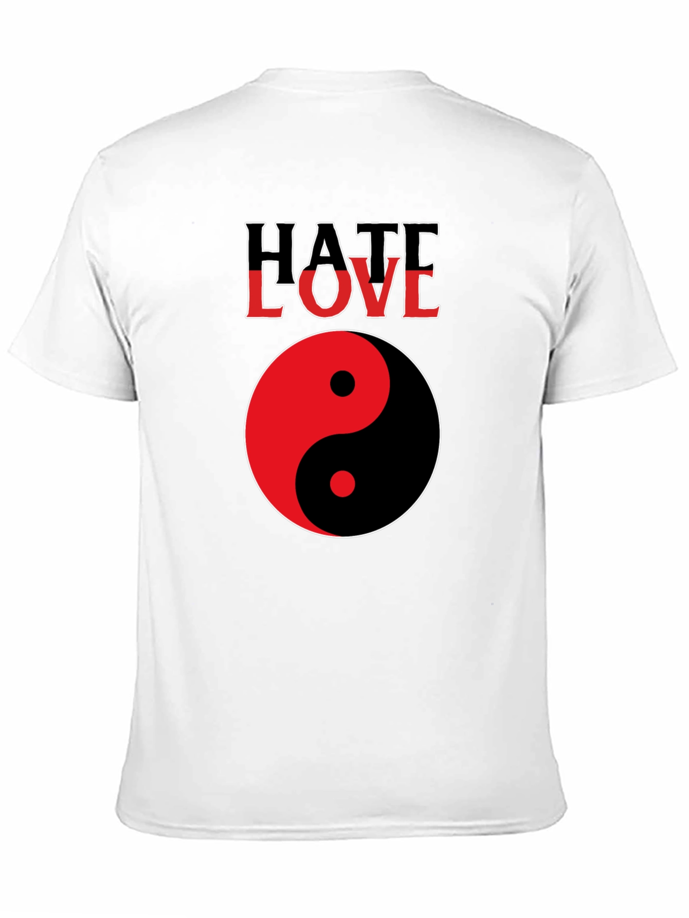 Hate Love Yin Yang Graphic Tee