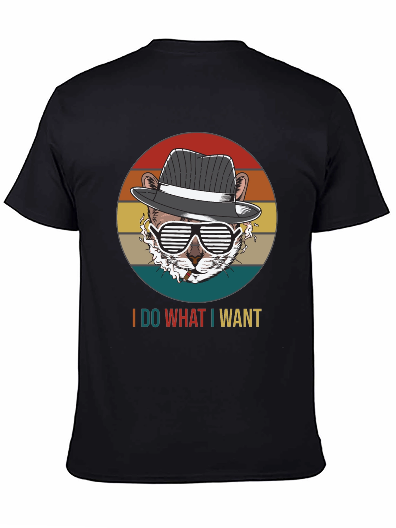 I Do What I Want T-Shirt: Cool Cat Design