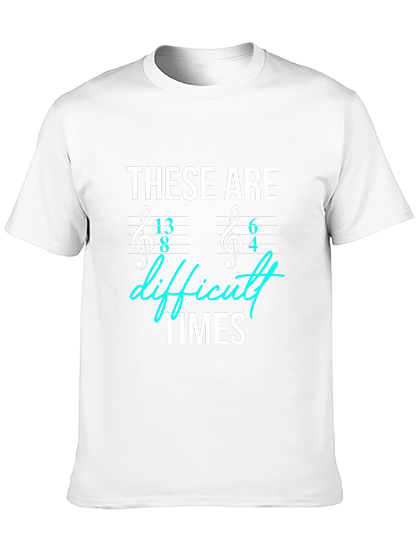 Difficult Times Music Time Signature T-Shirt