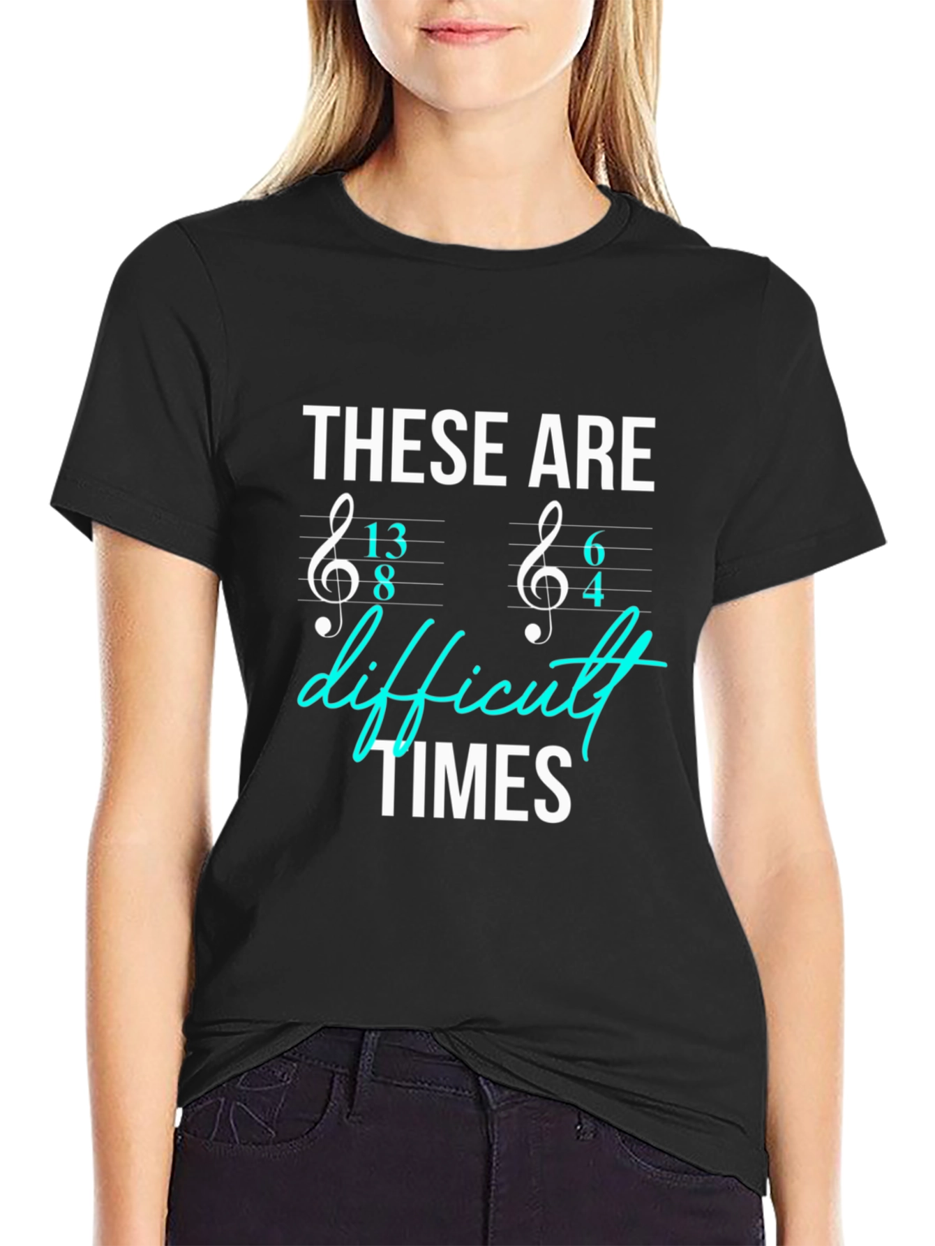 Difficult Times Music Time Signature T-Shirt