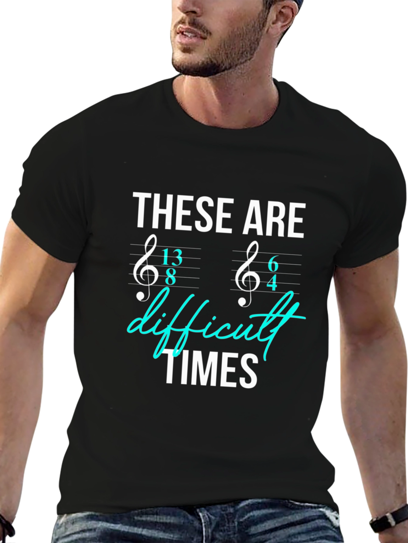 Difficult Times Music Time Signature T-Shirt
