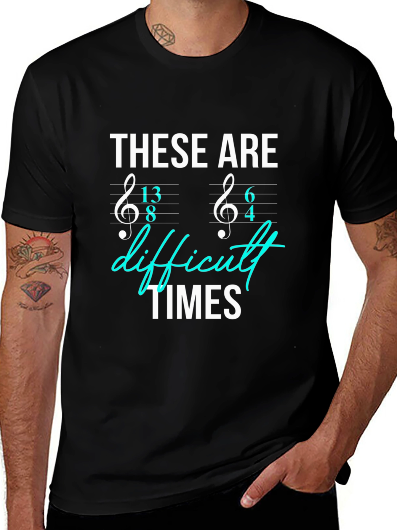 Difficult Times Music Time Signature T-Shirt
