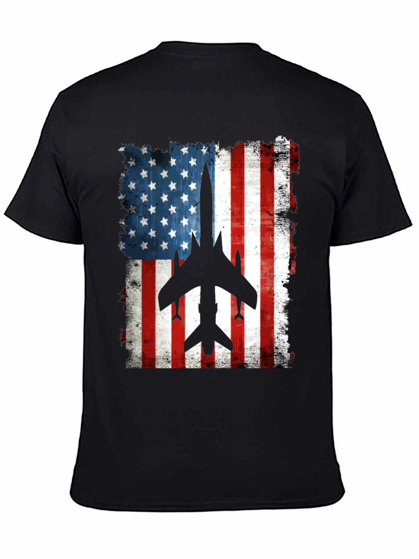 American Flag Airplane T-Shirt