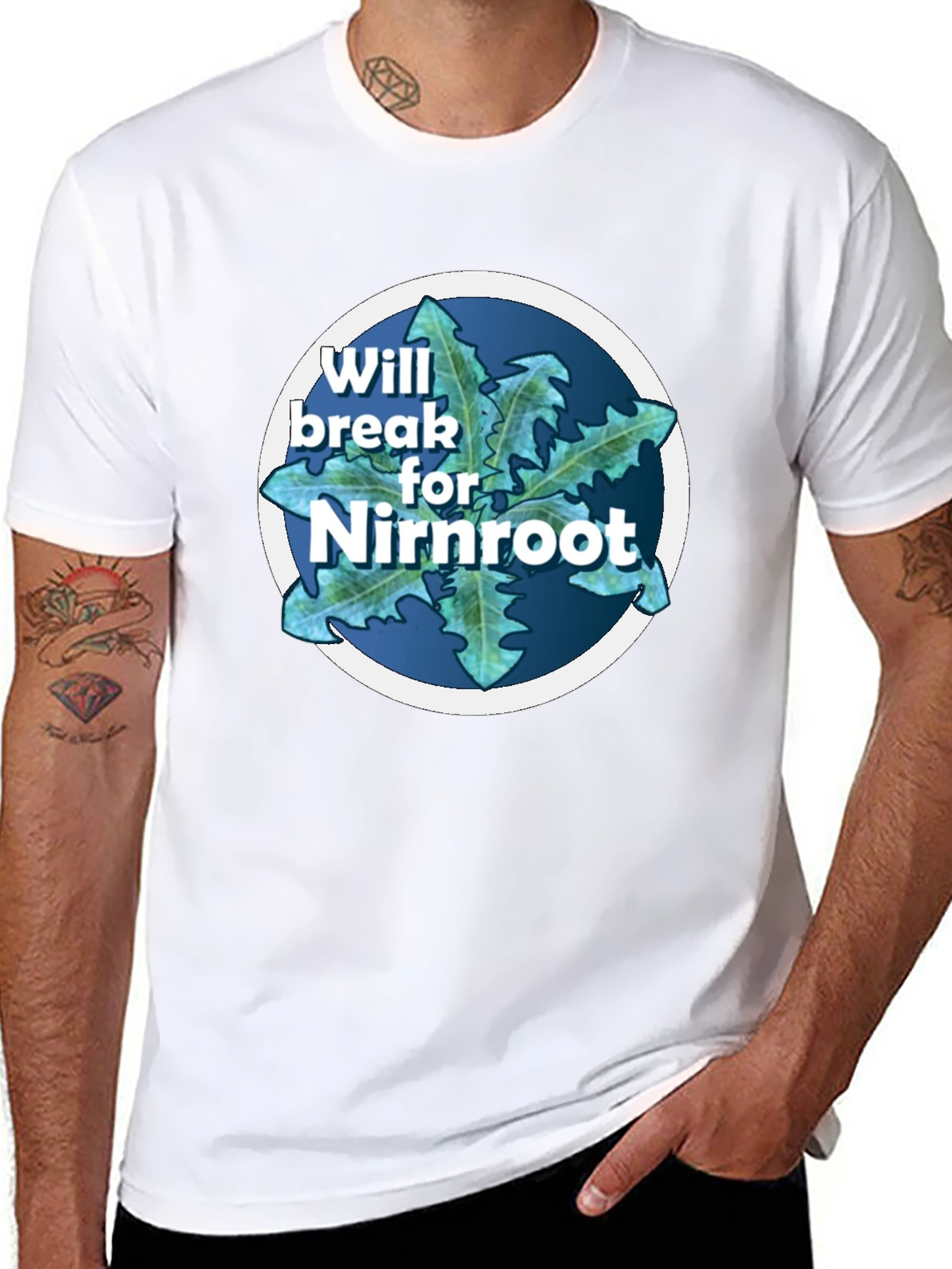 Will Break For Nirnroot Black T-Shirt