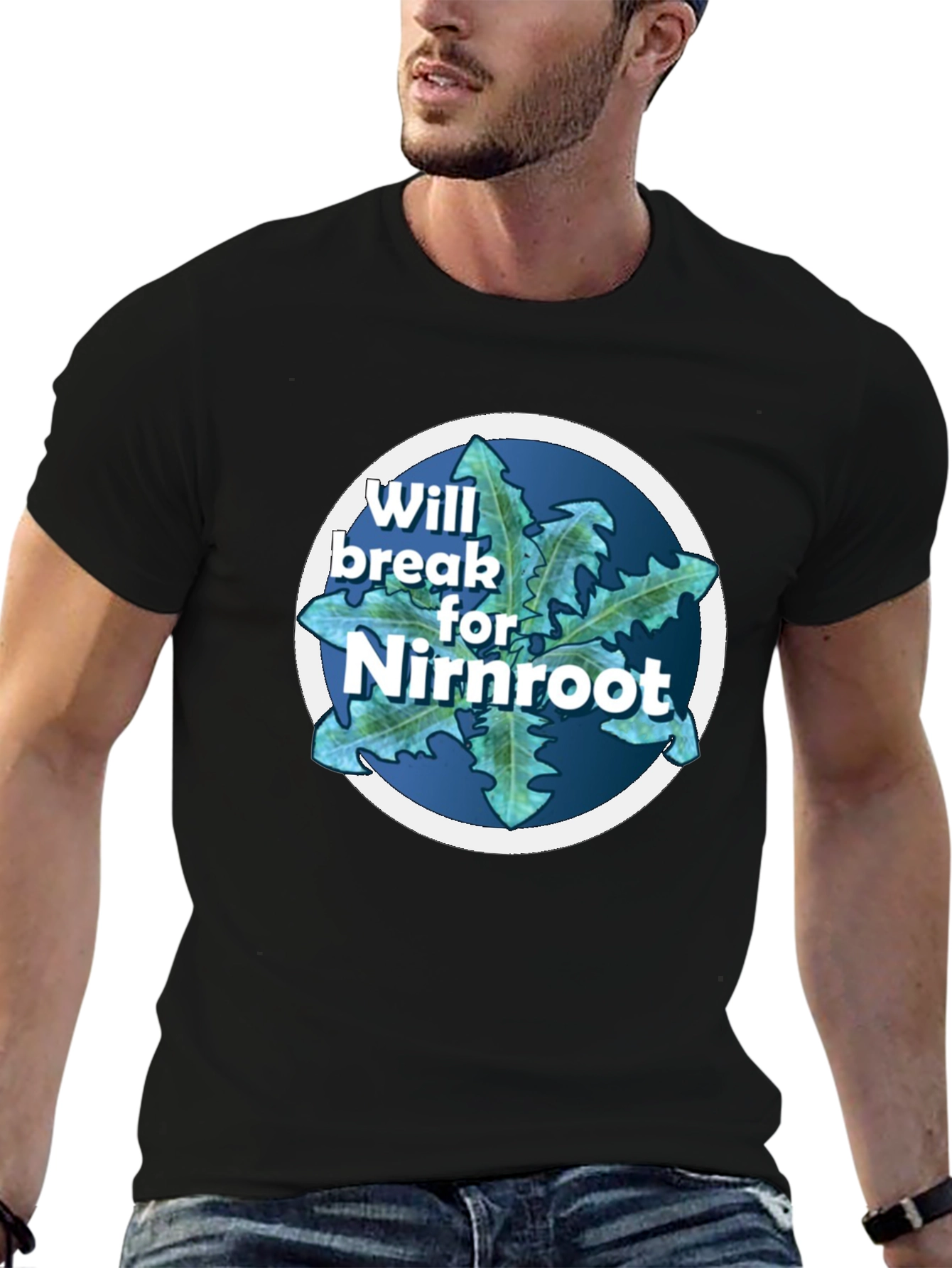 Will Break For Nirnroot Black T-Shirt