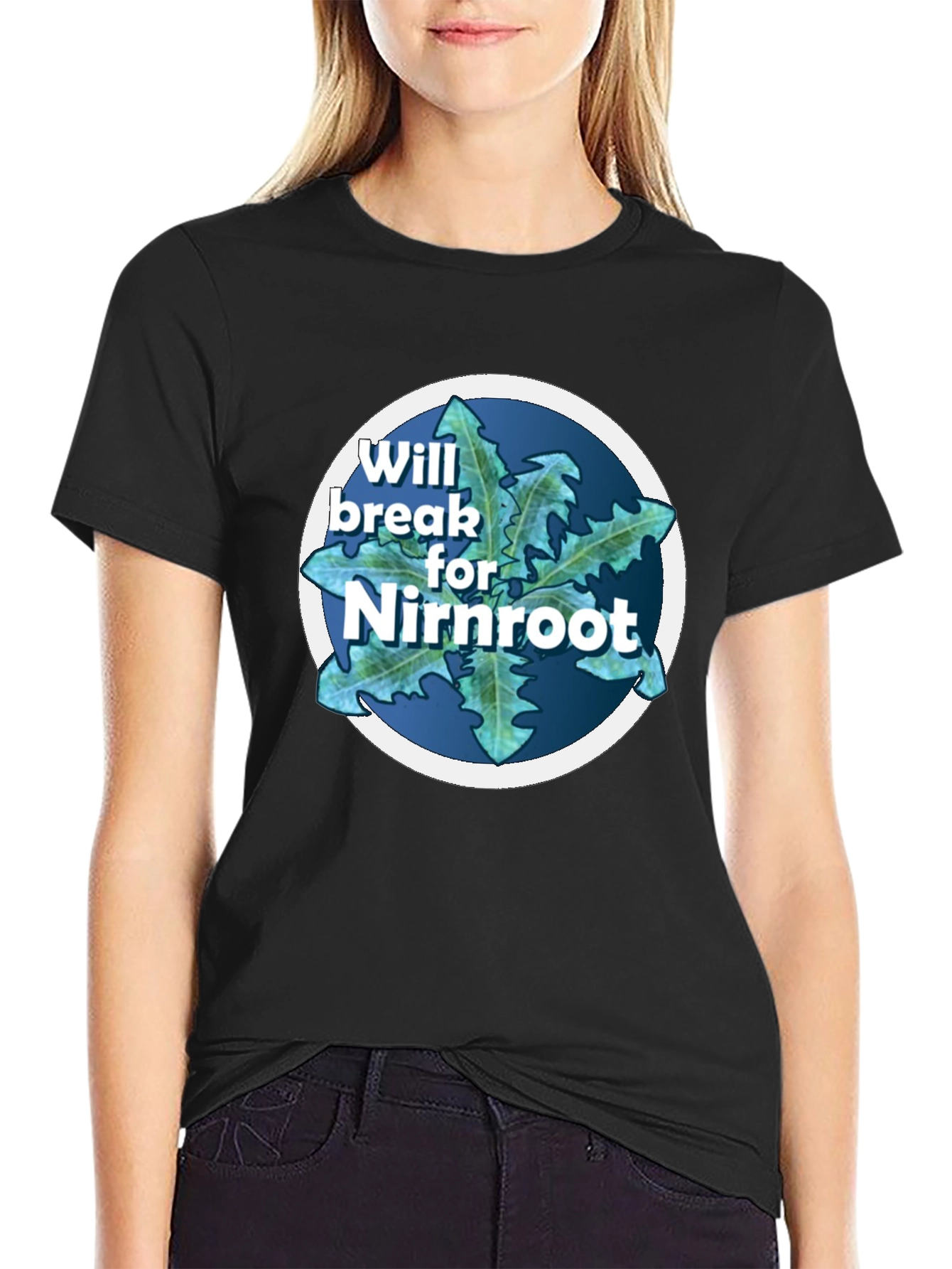 Will Break For Nirnroot Black T-Shirt
