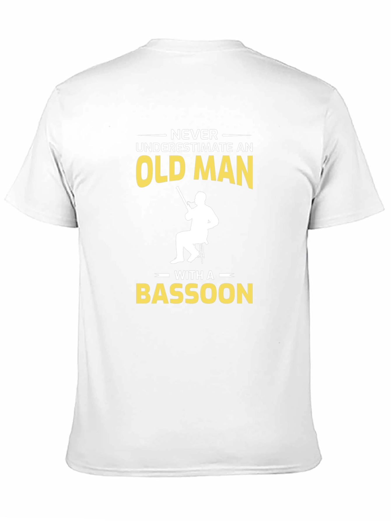 Never Underestimate Bassoon Old Man T-Shirt