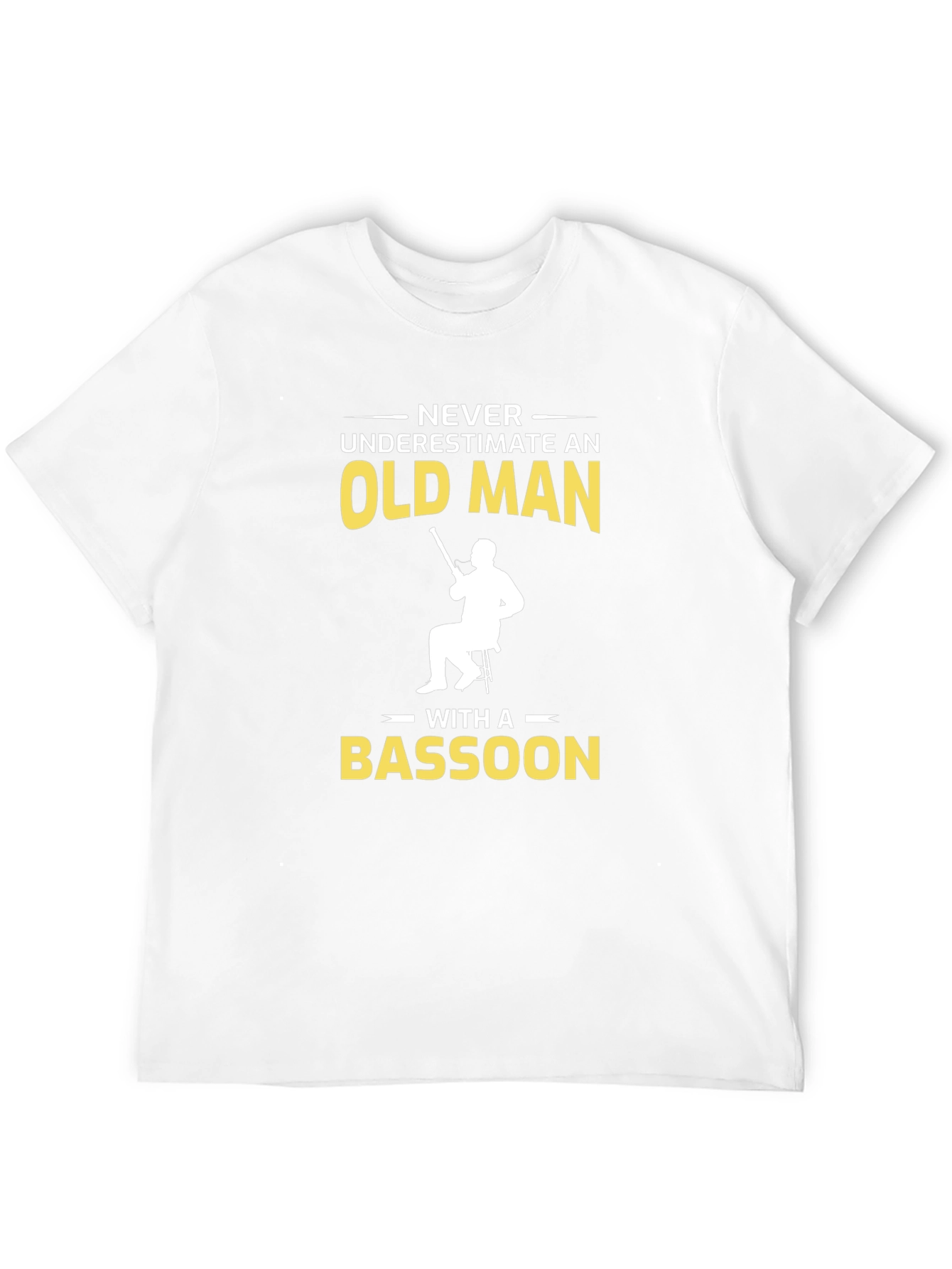 Never Underestimate Bassoon Old Man T-Shirt