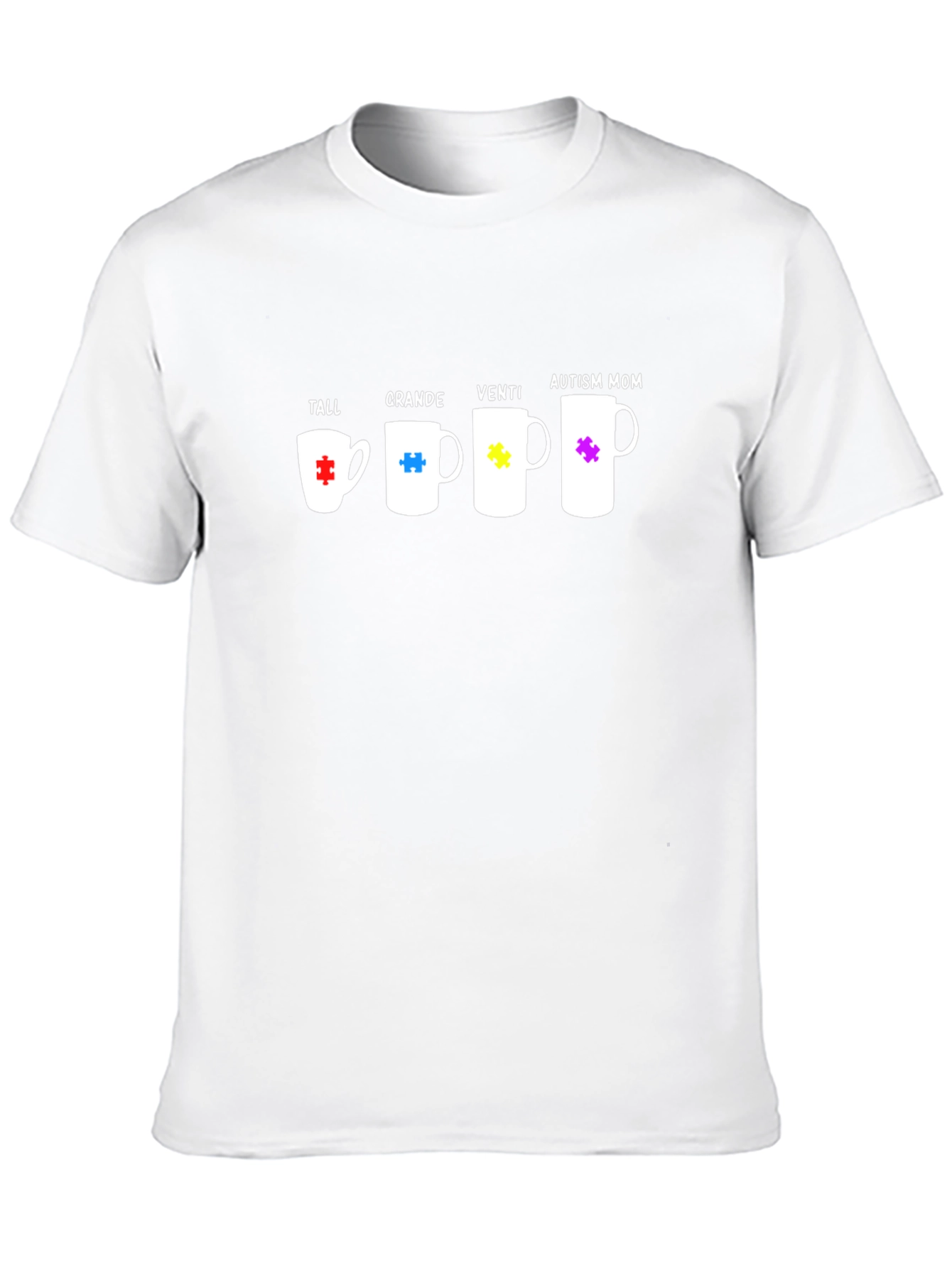 Autism Mom Coffee Sizes T-Shirt