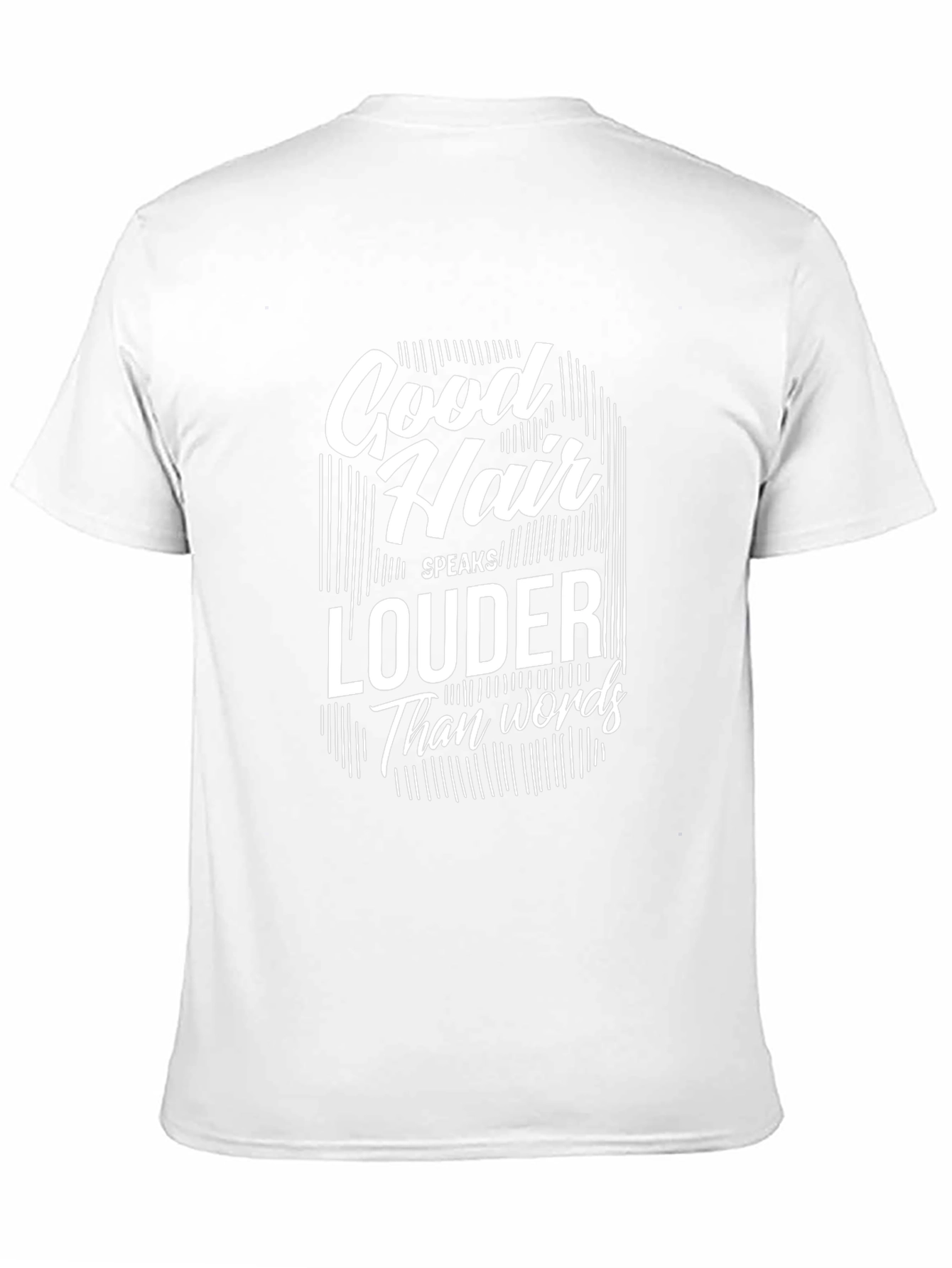 Good Hair Speaks Louder Graphic Tee - Black