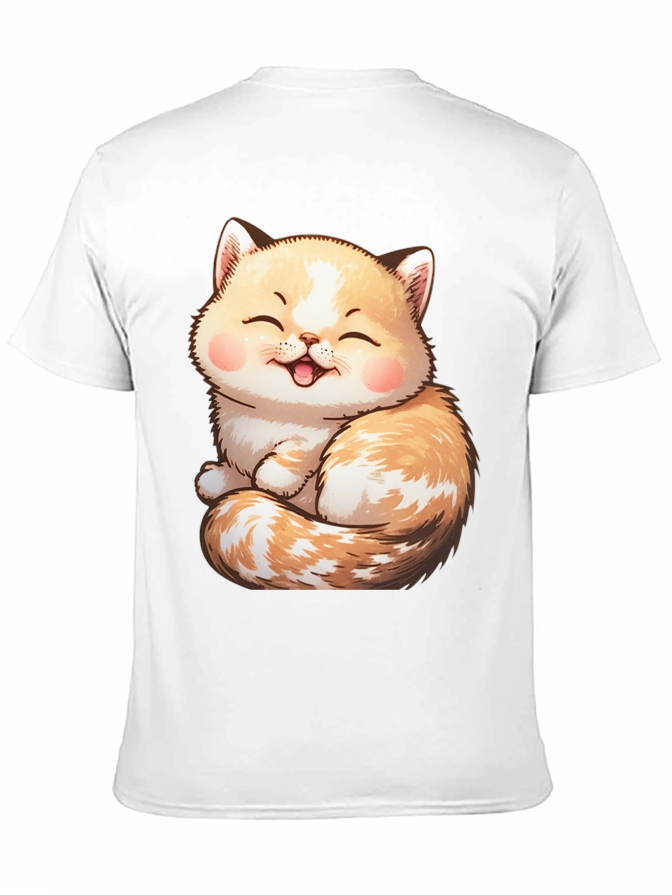 Cute Cat Graphic Tee - Soft & Comfortable