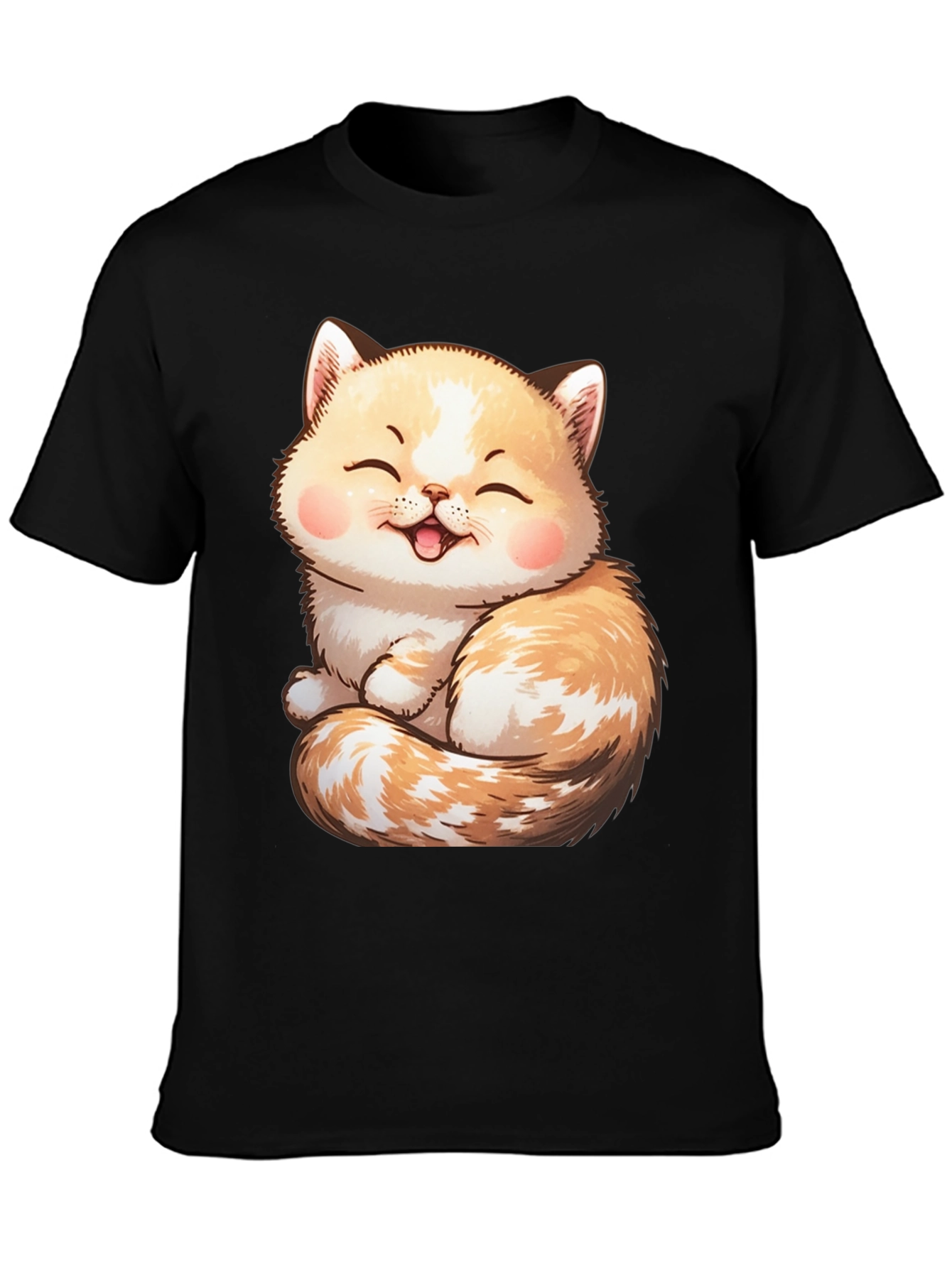 Cute Cat Graphic Tee - Soft & Comfortable