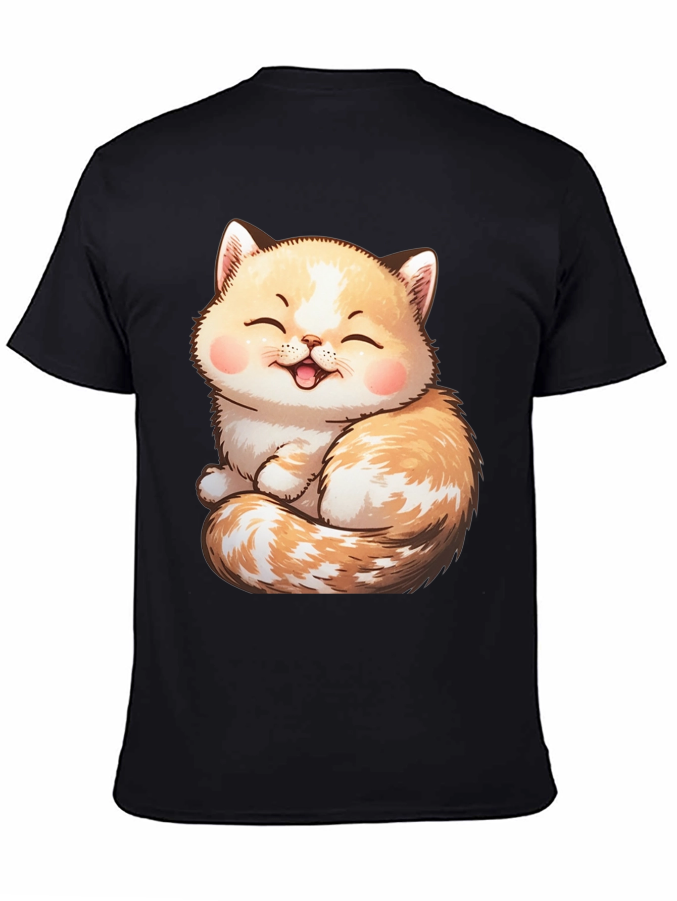 Cute Cat Graphic Tee - Soft & Comfortable