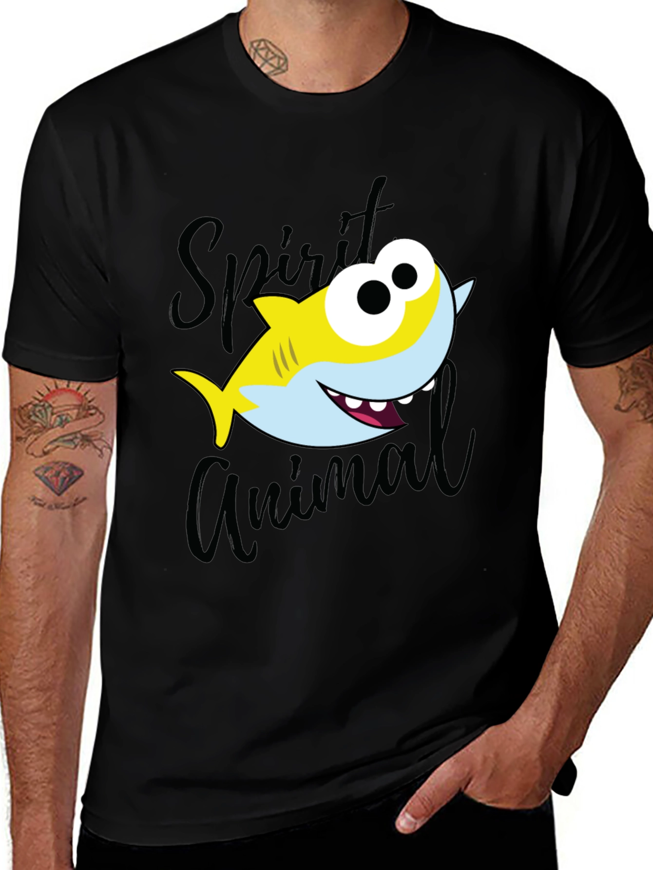 Shark Spirit Animal Graphic T-Shirt