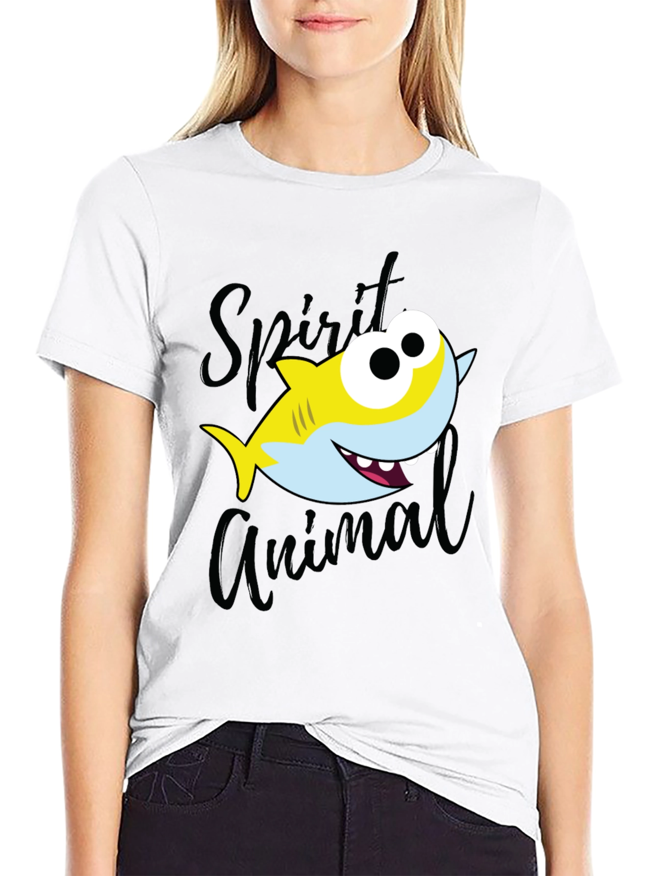 Shark Spirit Animal Graphic T-Shirt