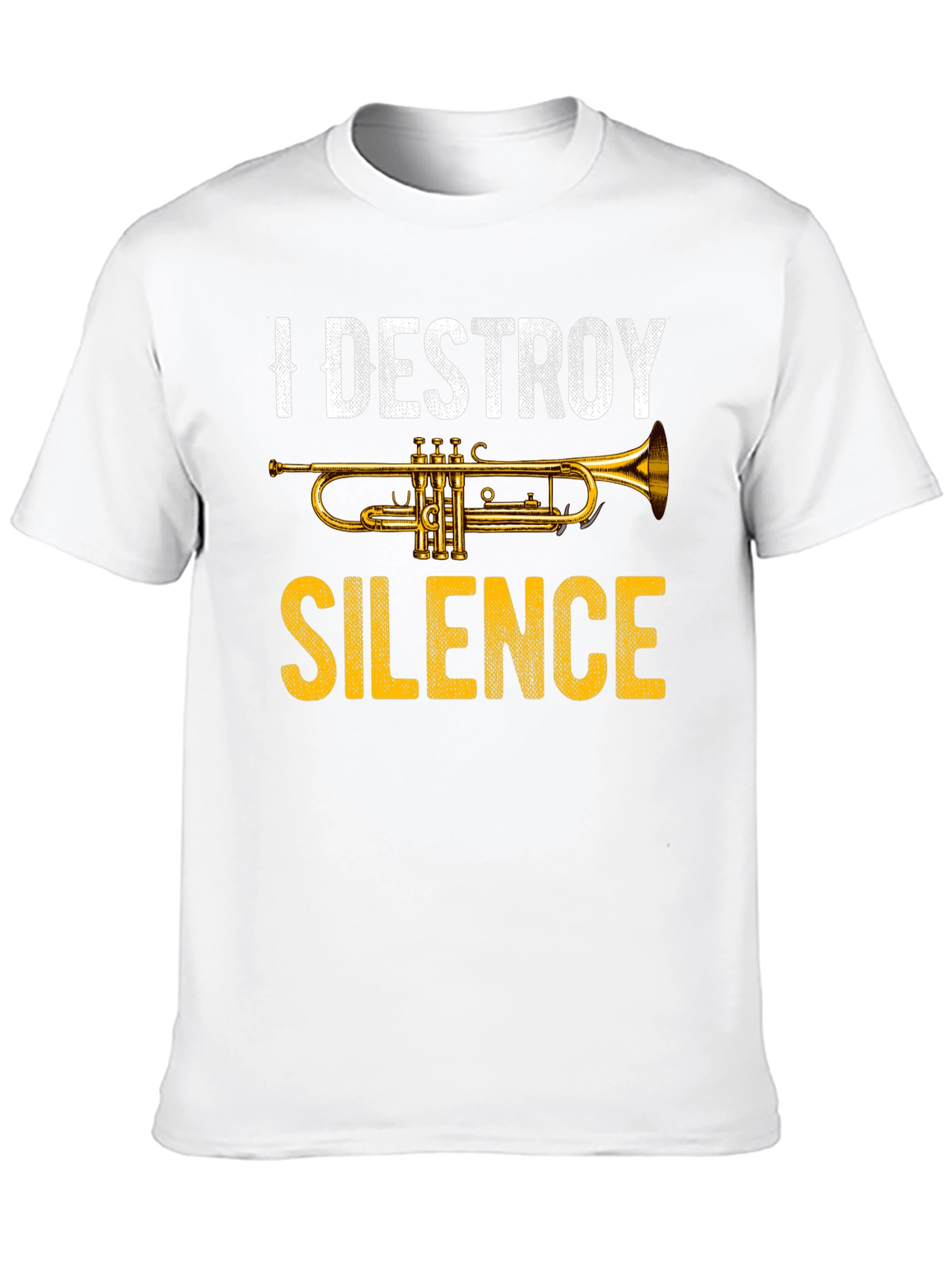 I Destroy Silence Trumpet Graphic Tee - Music Lover