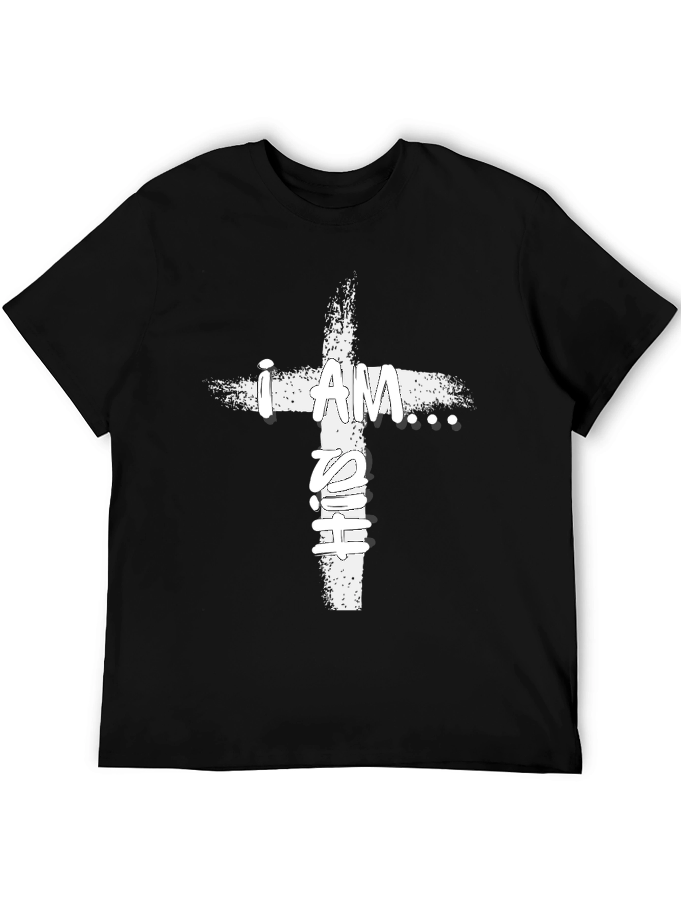 I AM T-Shirt Christian Cross Design