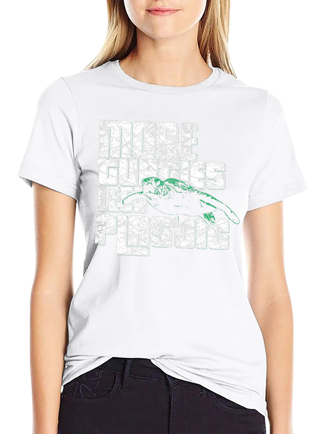 Eco-Friendly Turtle Graphic Tee