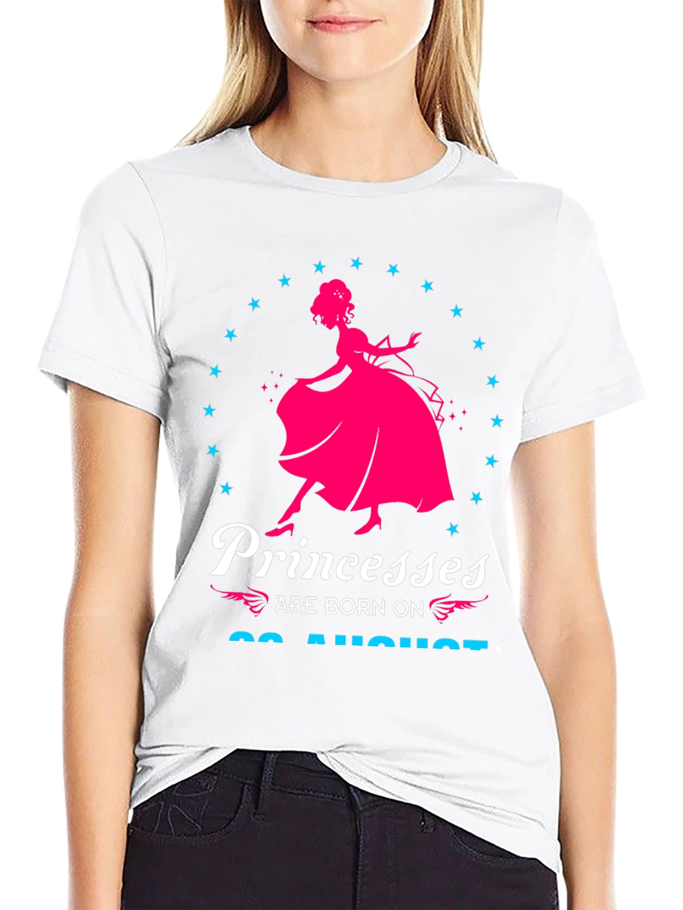 Princesses Are Born On 22 August T-Shirt
