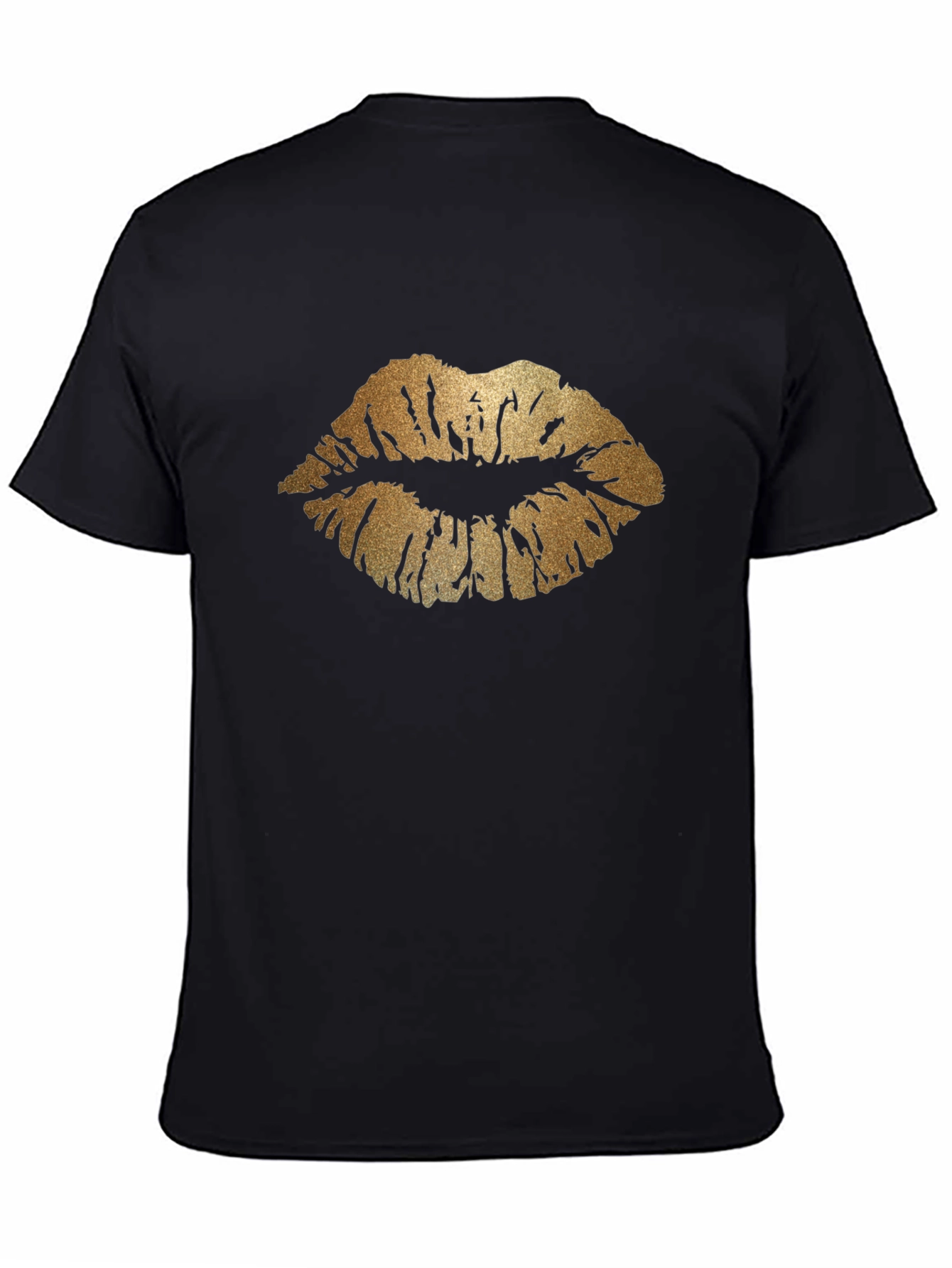 Golden Lips Graphic Tee - Stylish Casual Wear