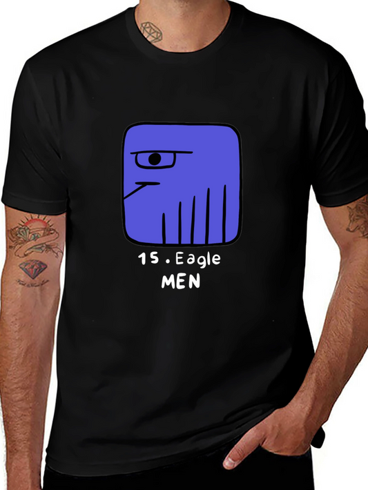15 Eagle Men Graphic Tee - Black Short Sleeve