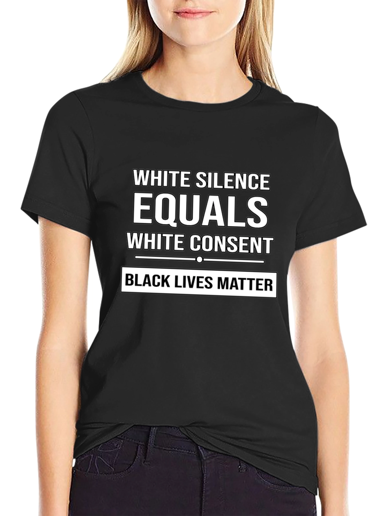 White Silence Equals White Consent Black Lives Matter T-Shirt
