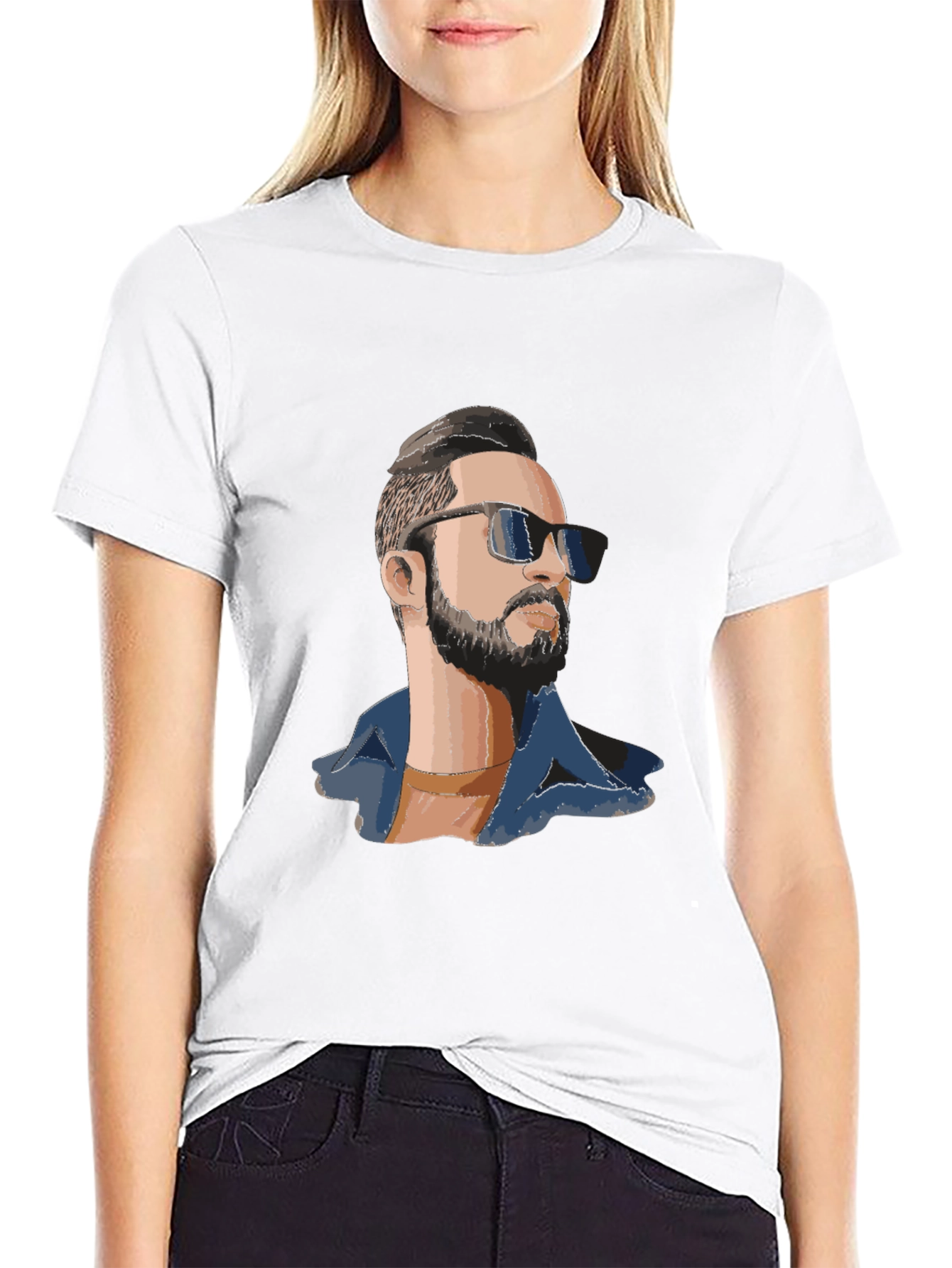 Cool Graphic T-Shirt - Man with Sunglasses