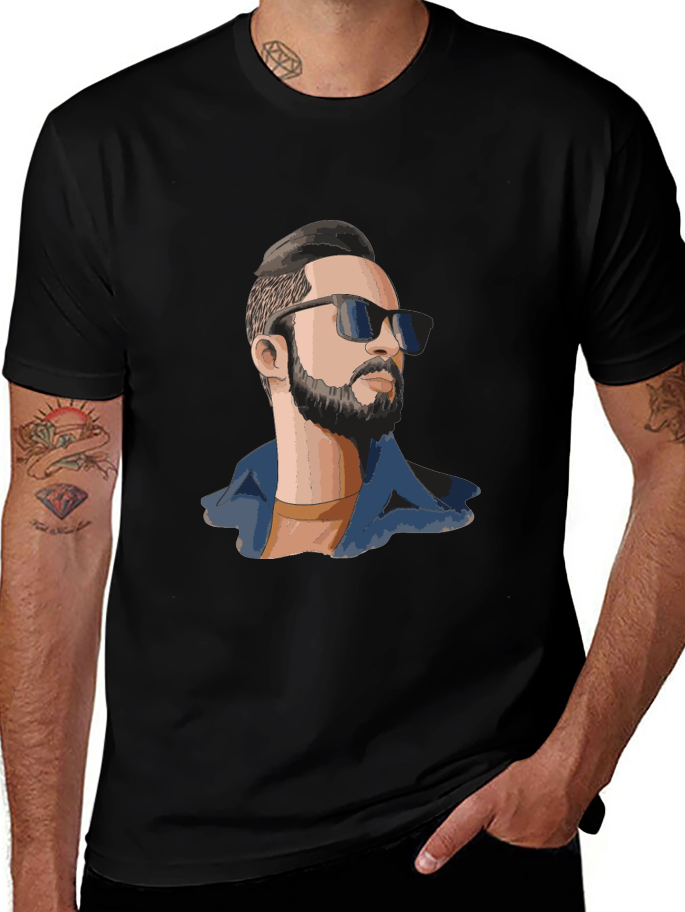 Cool Graphic T-Shirt - Man with Sunglasses