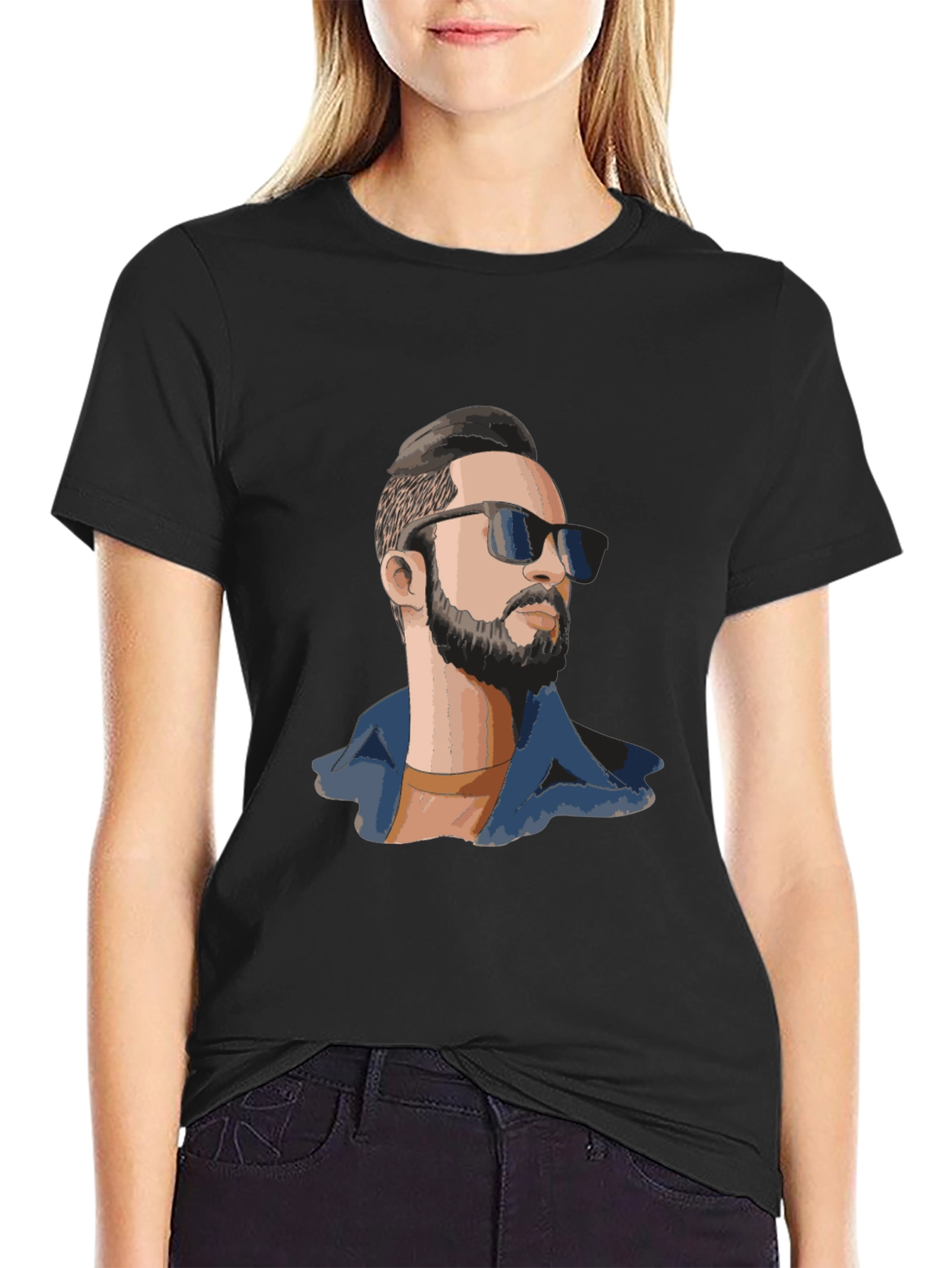 Cool Graphic T-Shirt - Man with Sunglasses