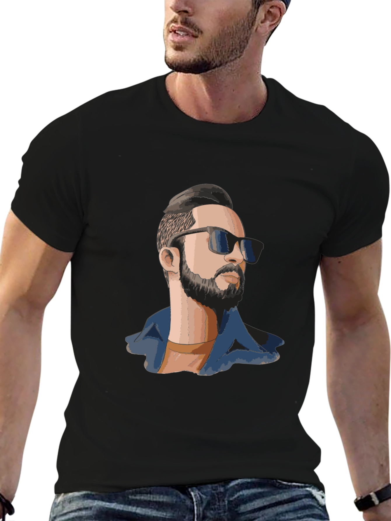 Cool Graphic T-Shirt - Man with Sunglasses