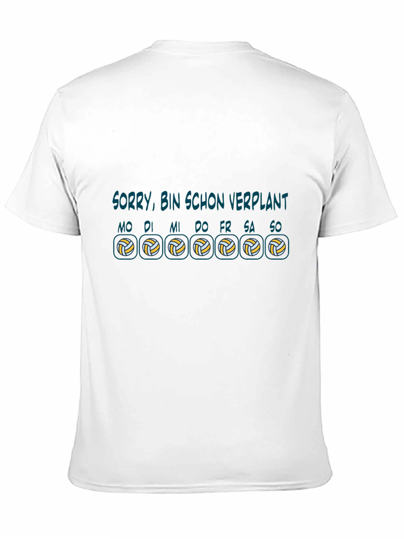Volleyball Schedule Black T-Shirt