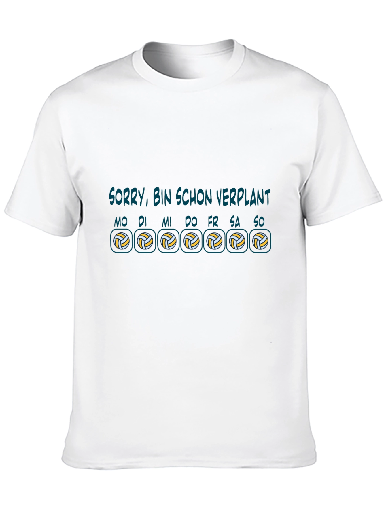 Volleyball Schedule Black T-Shirt