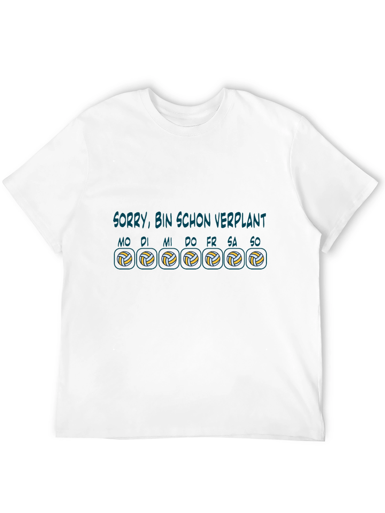 Volleyball Schedule Black T-Shirt