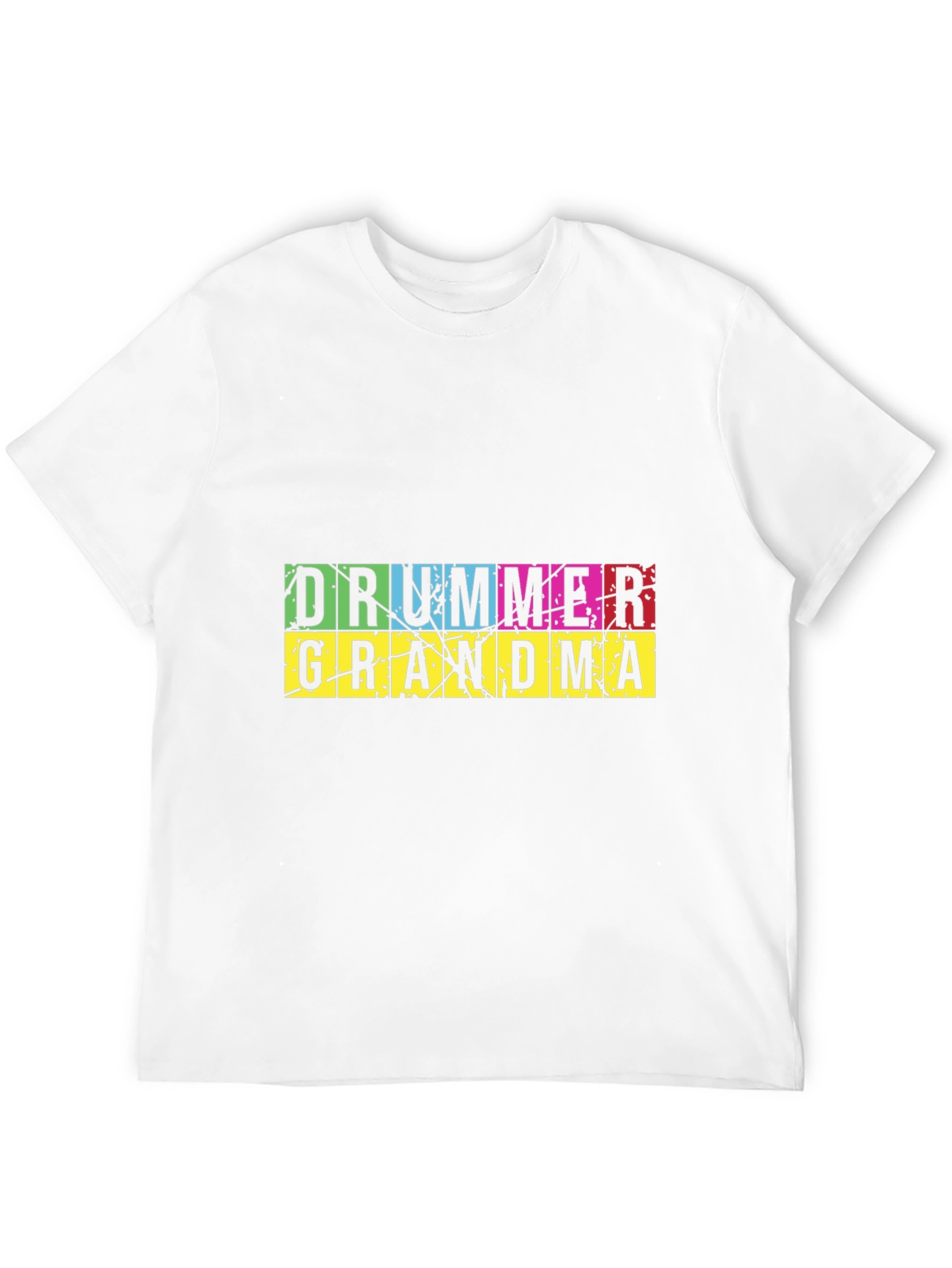 Drummer Grandma Graphic T-Shirt - Black