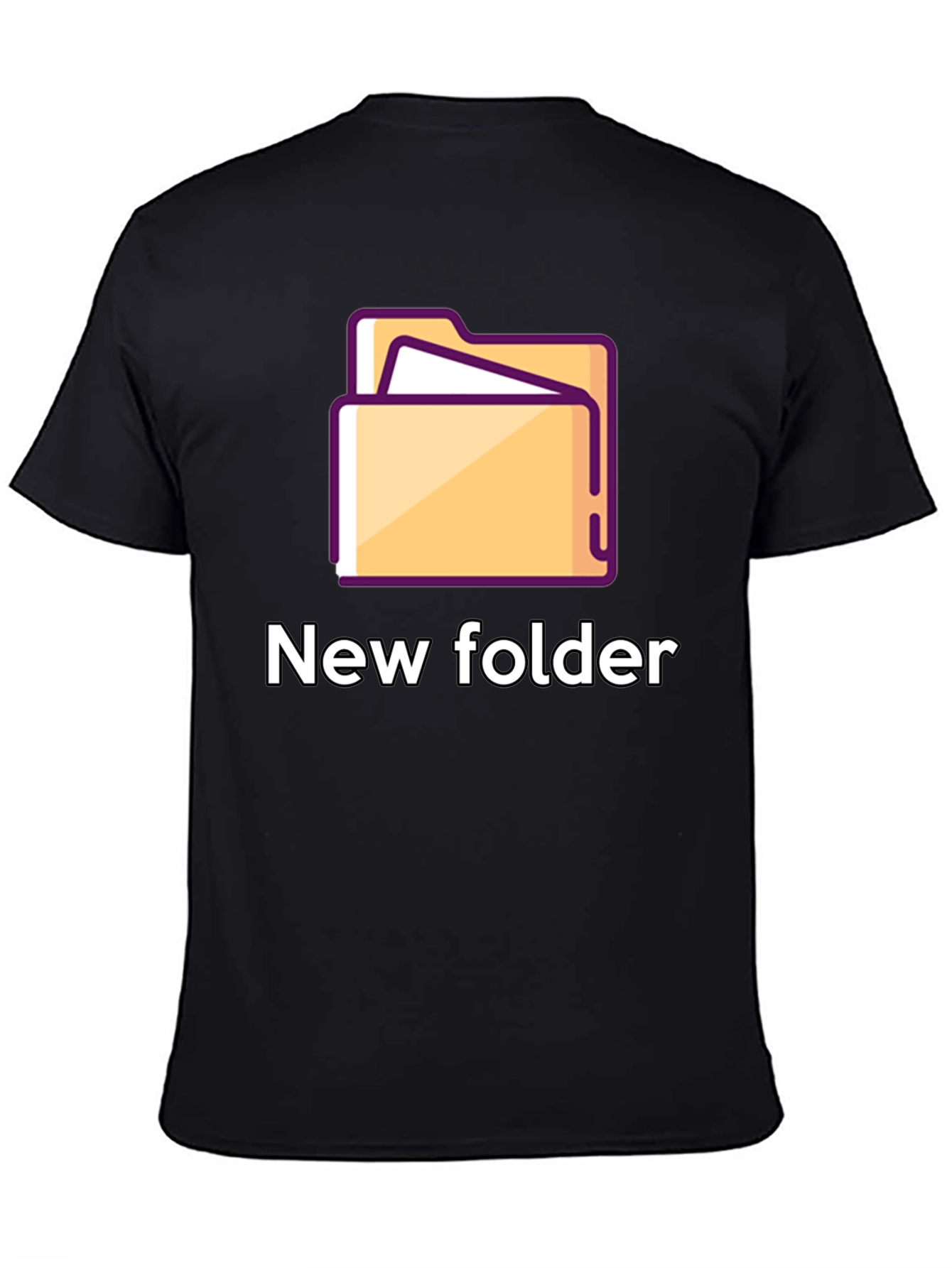 New Folder Graphic T-Shirt - Geeky Style