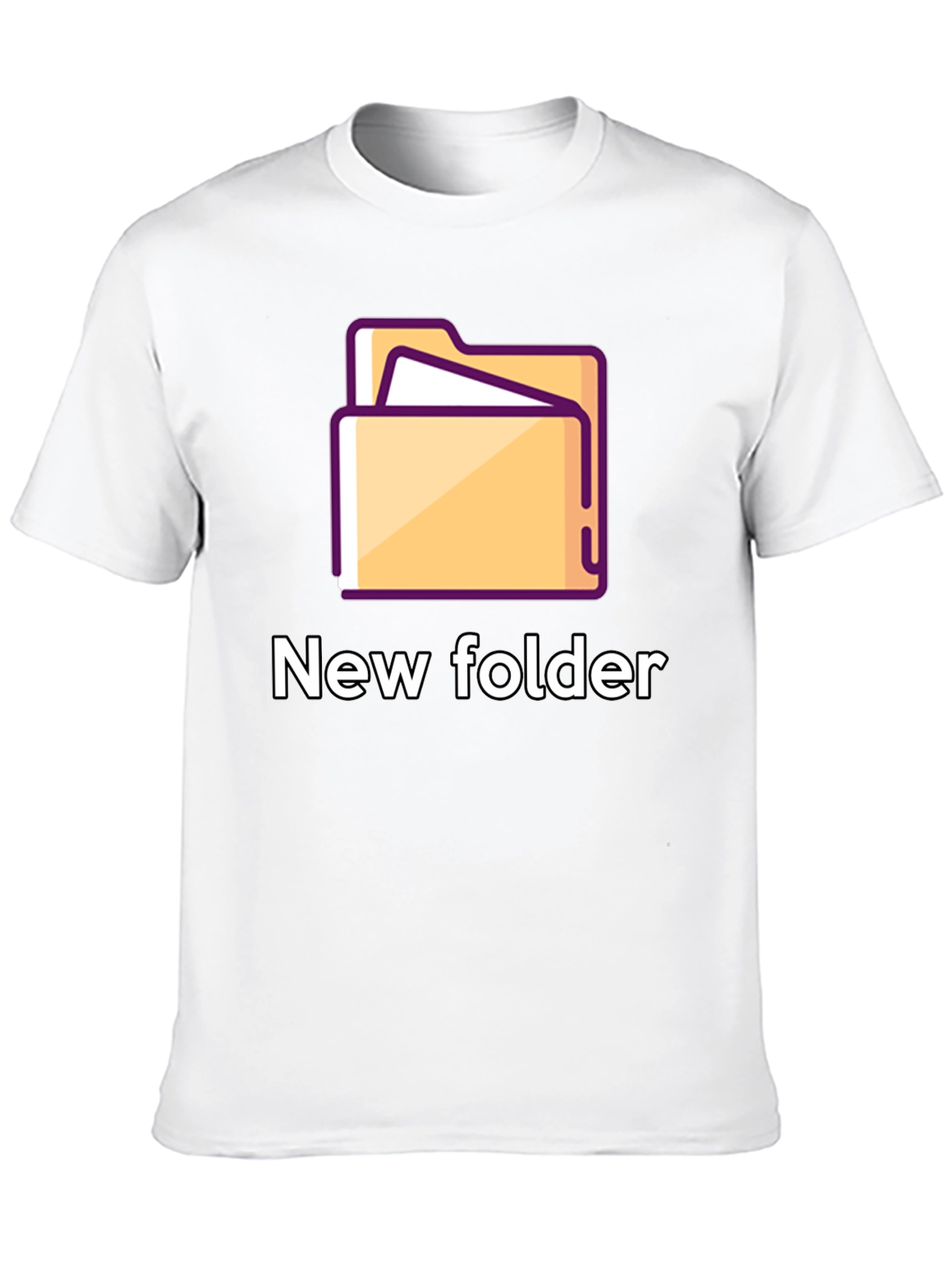 New Folder Graphic T-Shirt - Geeky Style
