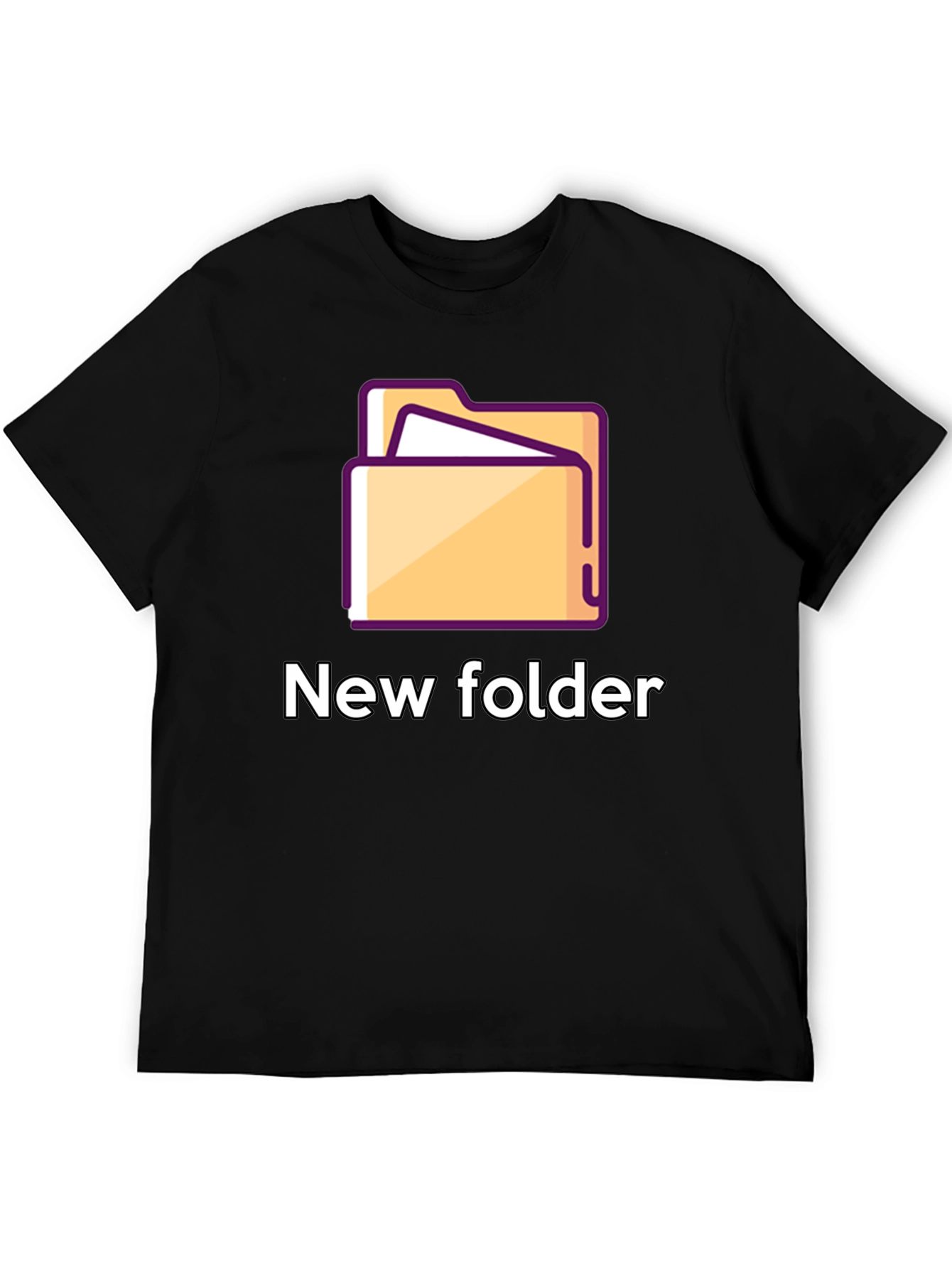 New Folder Graphic T-Shirt - Geeky Style