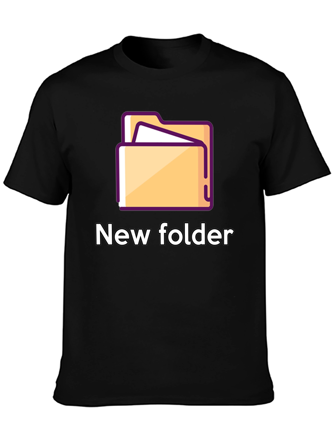 New Folder Graphic T-Shirt - Geeky Style