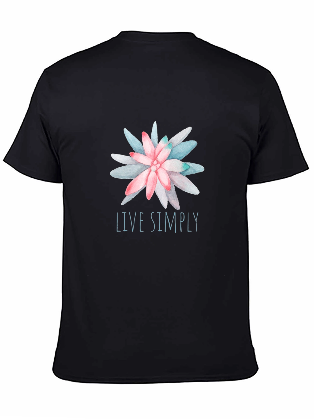 Live Simply Floral Graphic Tee - Relaxed Fit