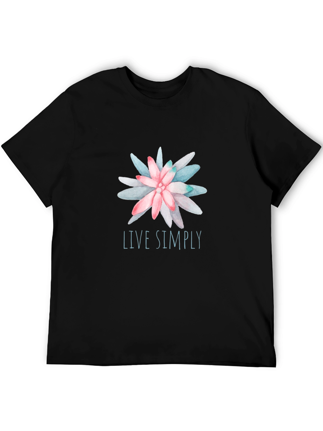 Live Simply Floral Graphic Tee - Relaxed Fit