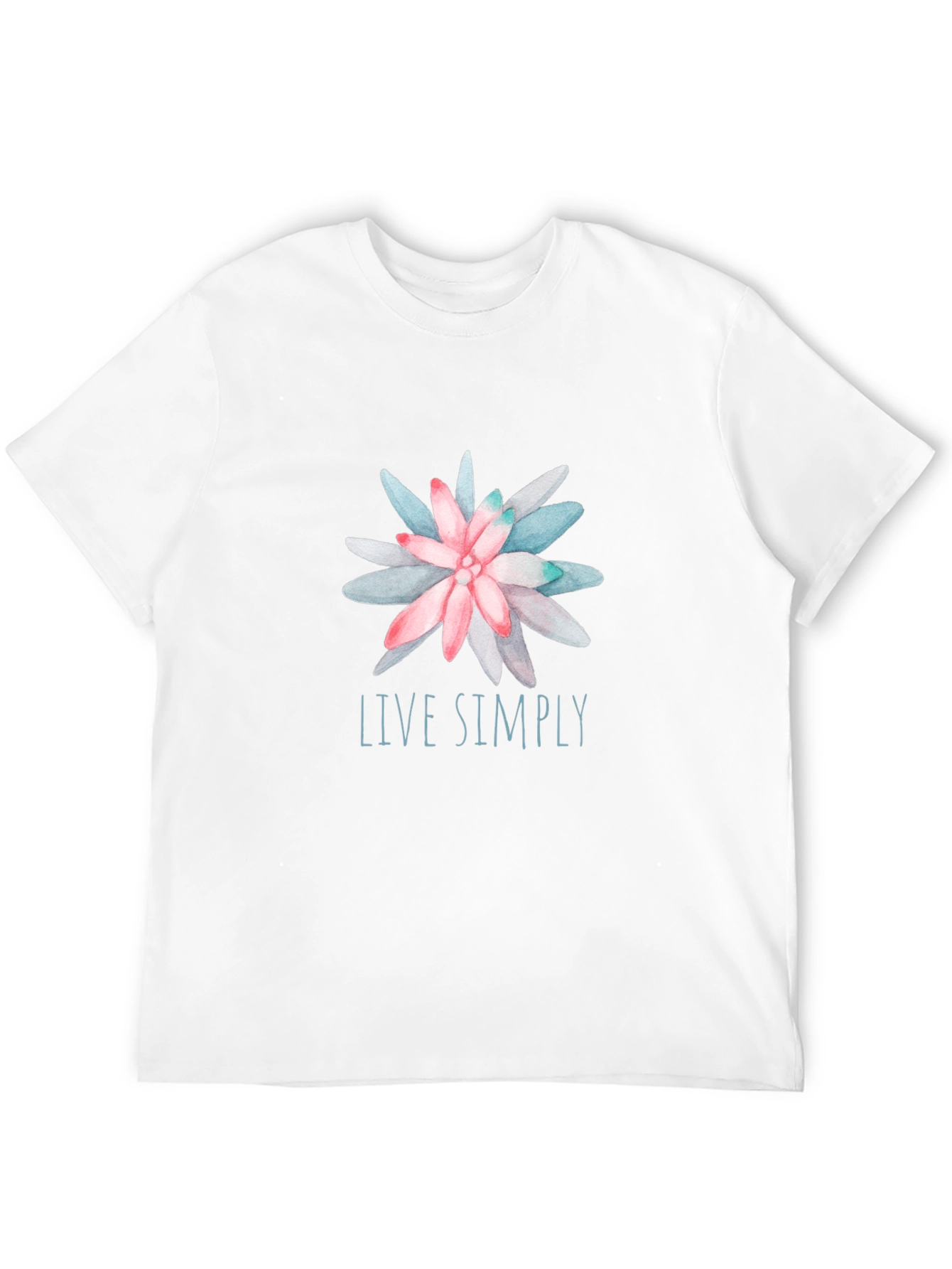 Live Simply Floral Graphic Tee - Relaxed Fit