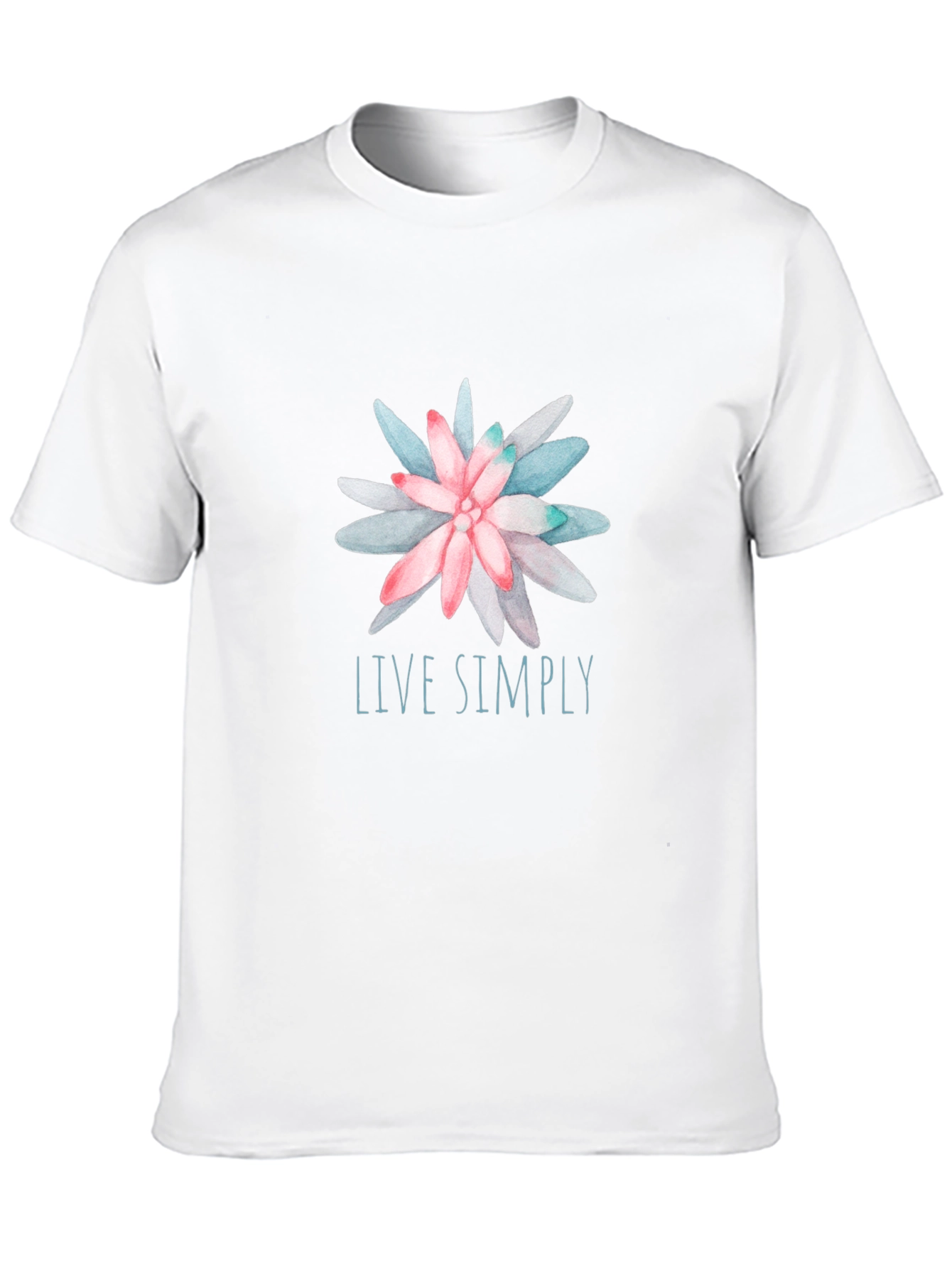 Live Simply Floral Graphic Tee - Relaxed Fit