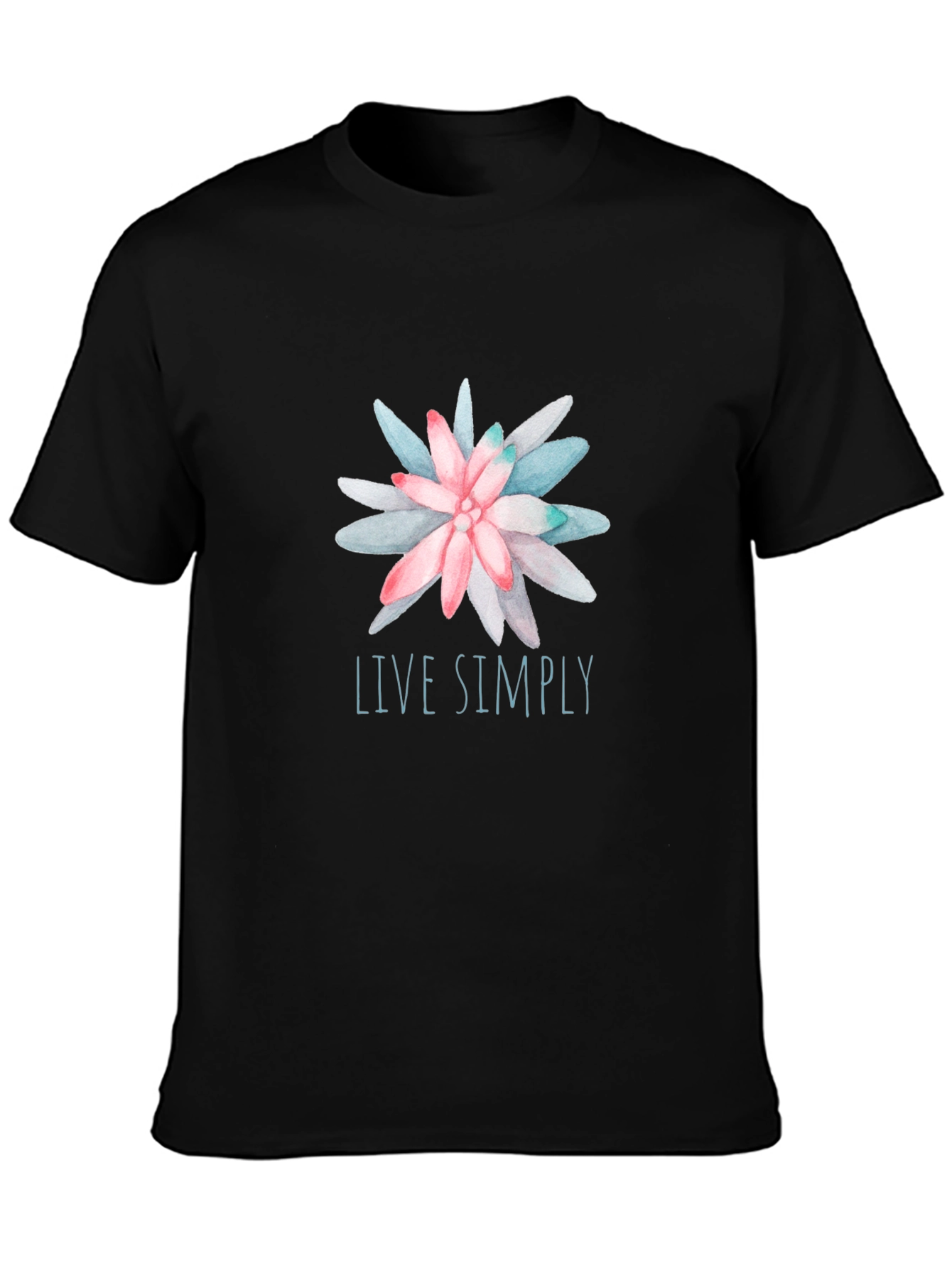 Live Simply Floral Graphic Tee - Relaxed Fit