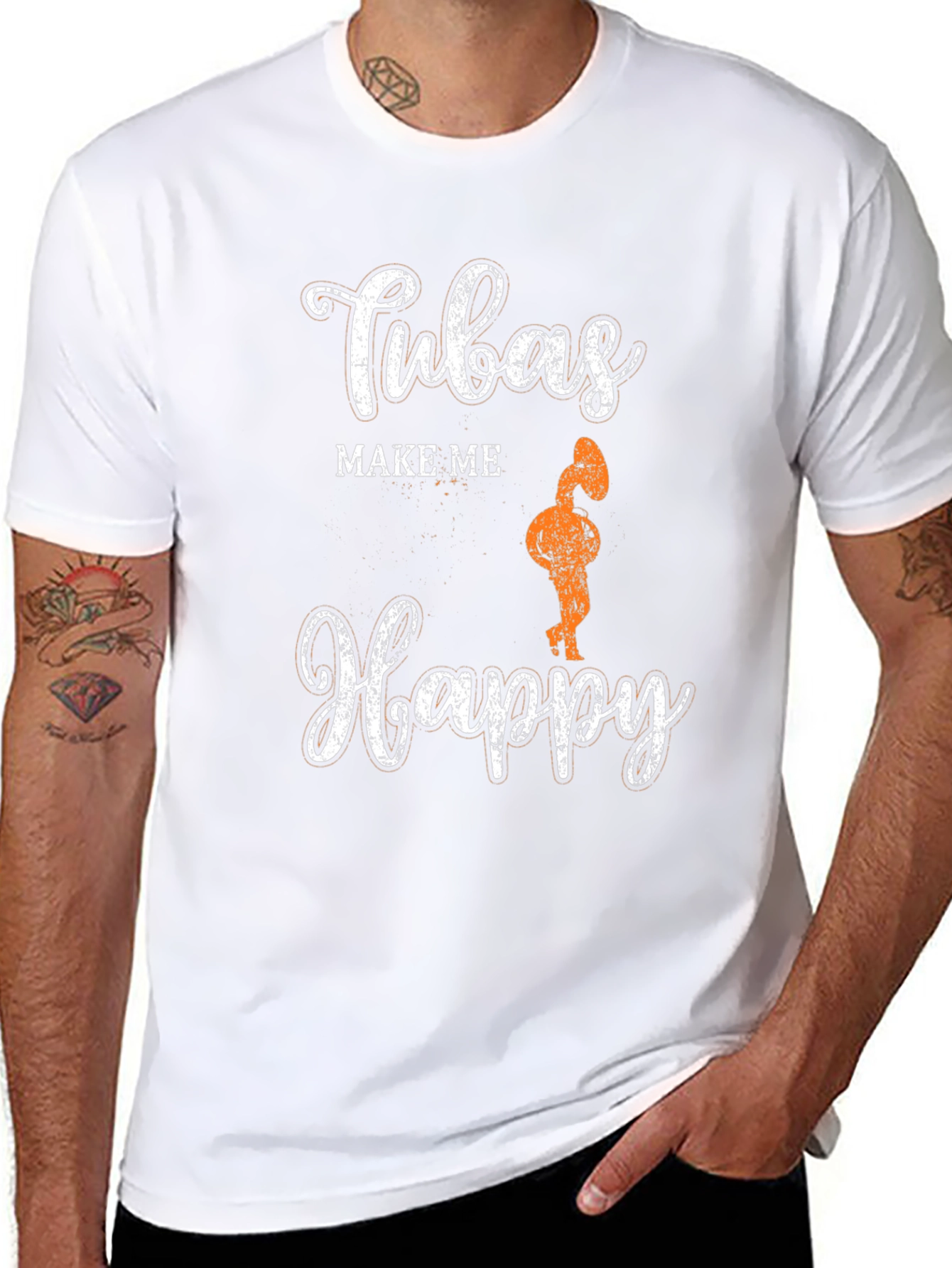 Tubas Make Me Happy Graphic Tee