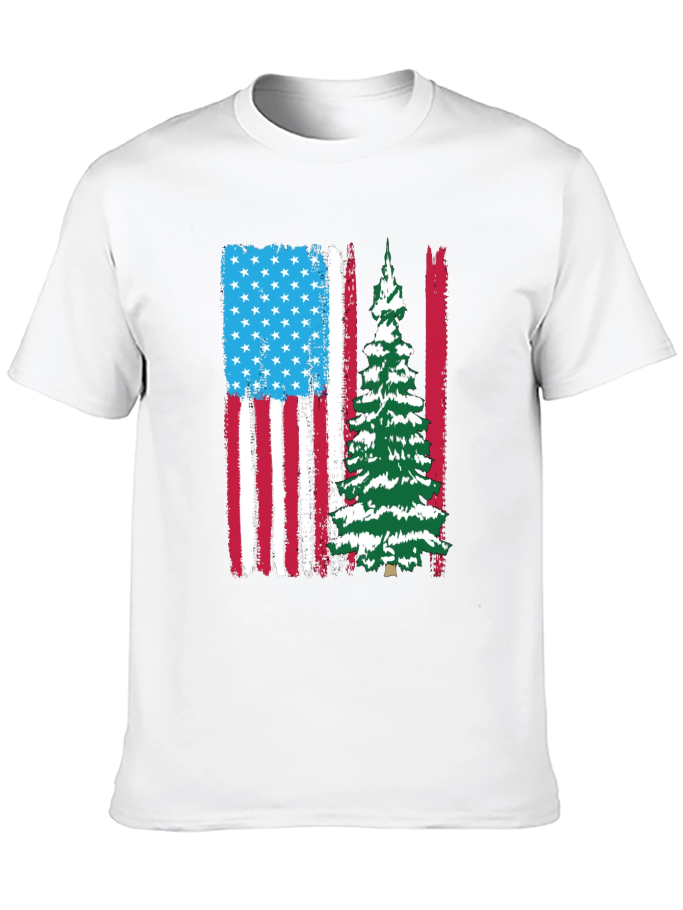 Patriotic Christmas Tree T-Shirt