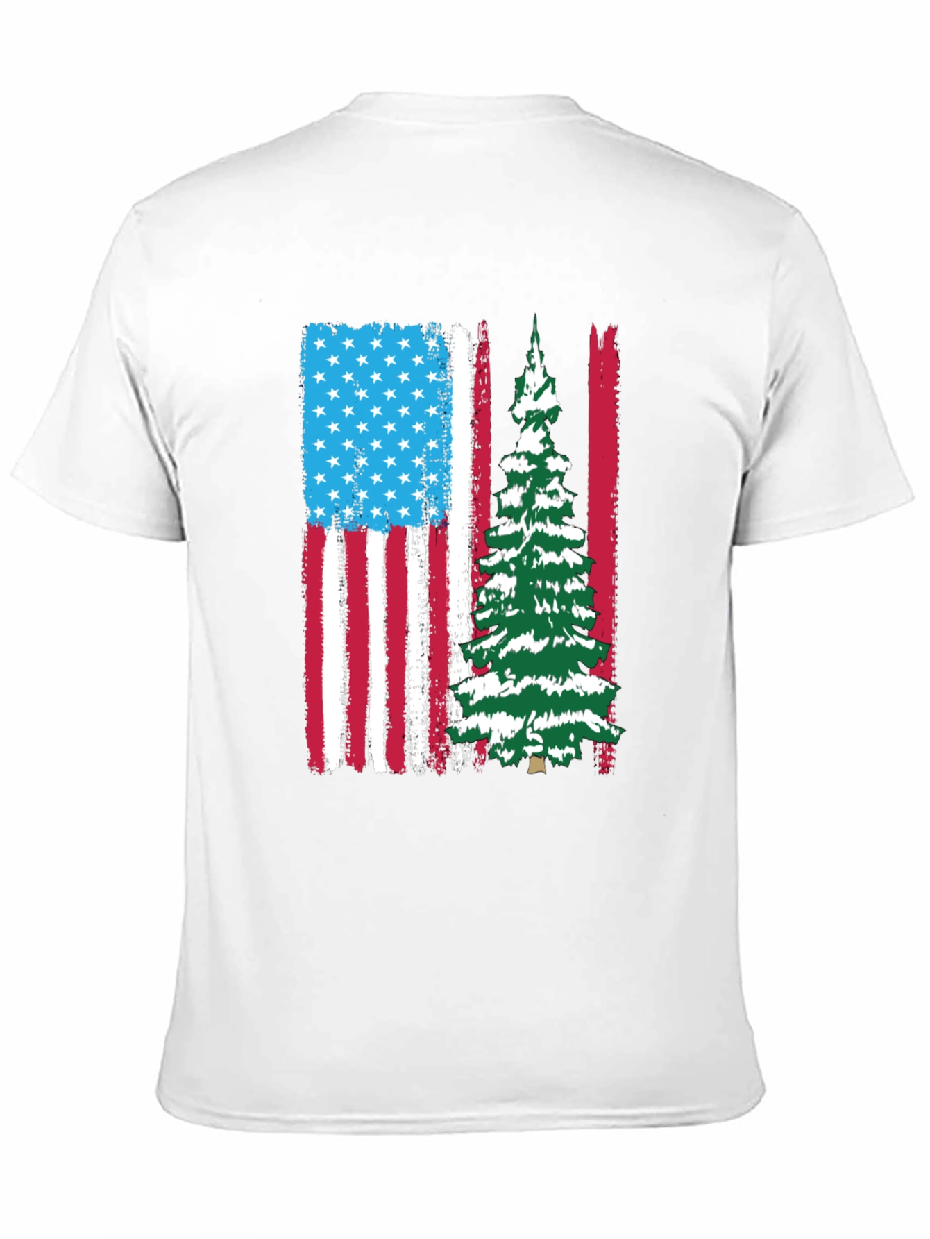 Patriotic Christmas Tree T-Shirt