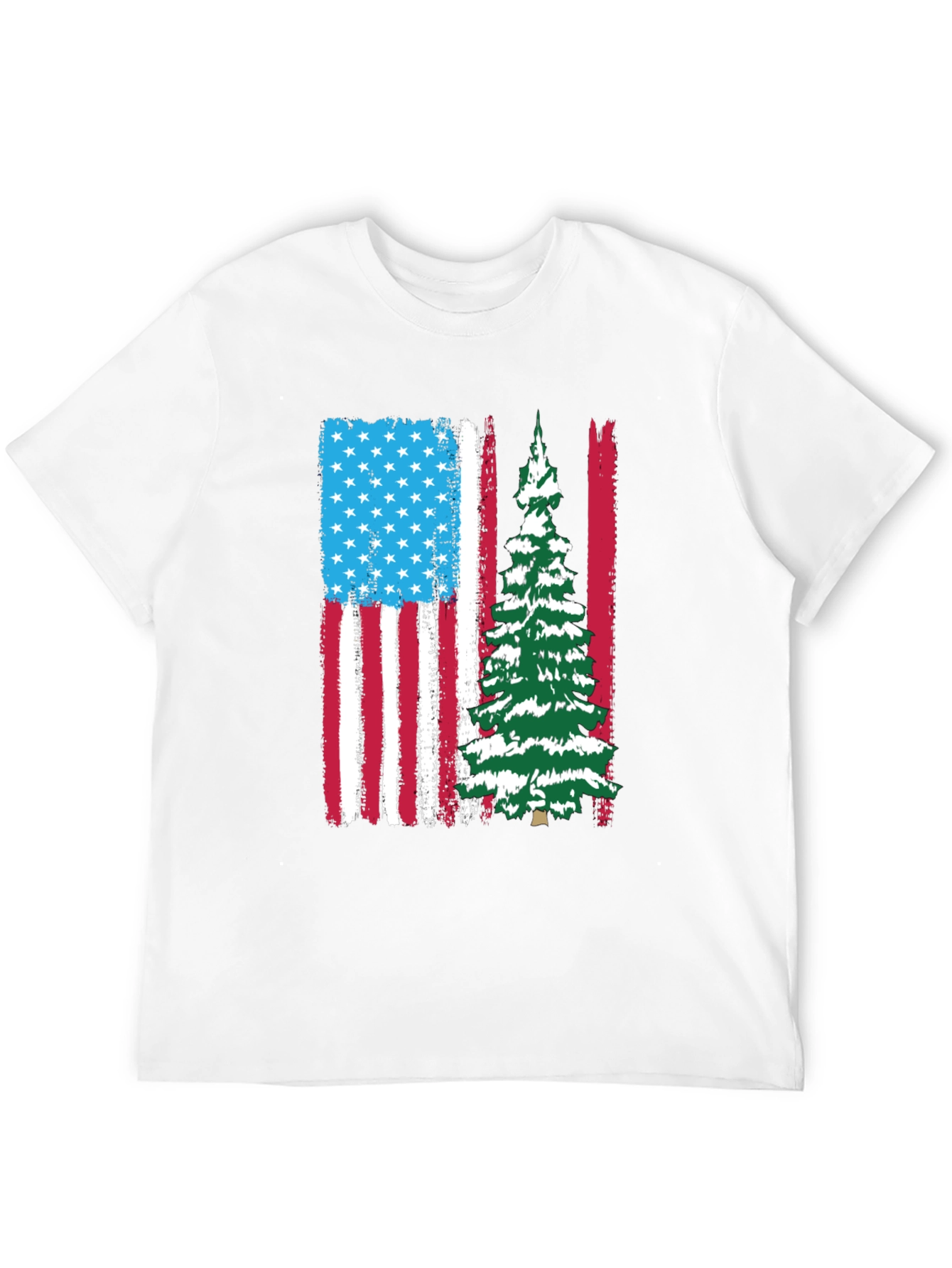 Patriotic Christmas Tree T-Shirt