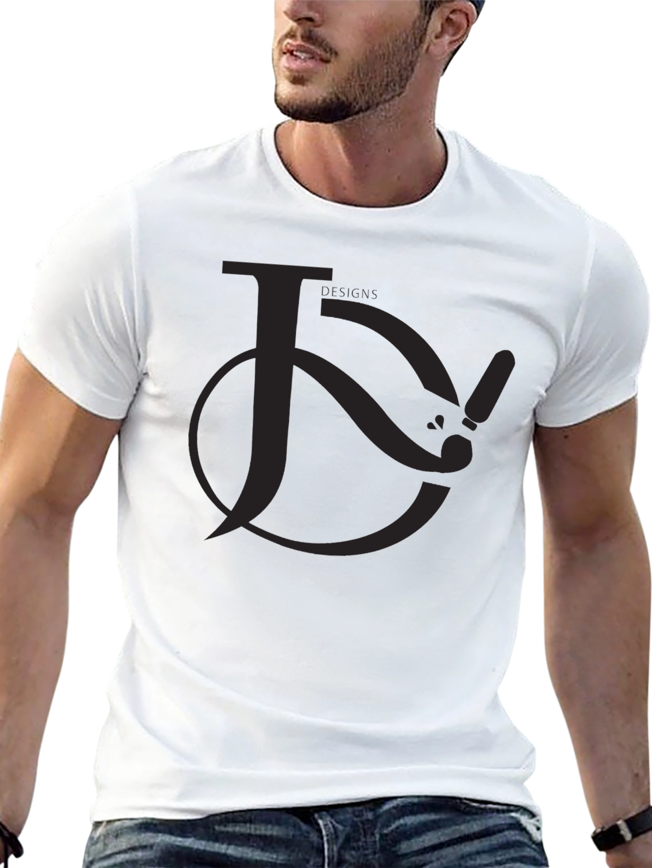 Black Graphic Tee - Unique Lettering