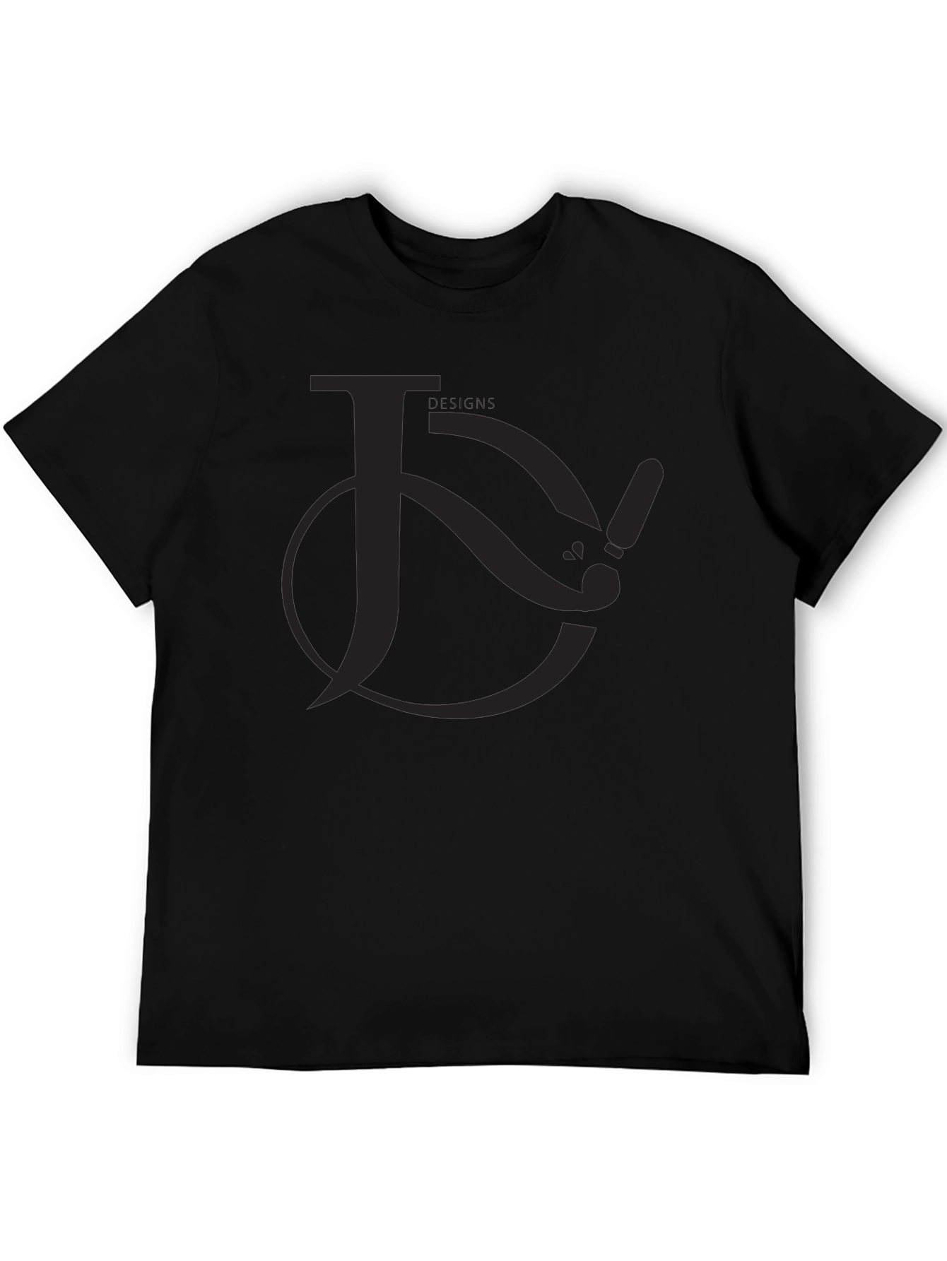 Black Graphic Tee - Unique Lettering