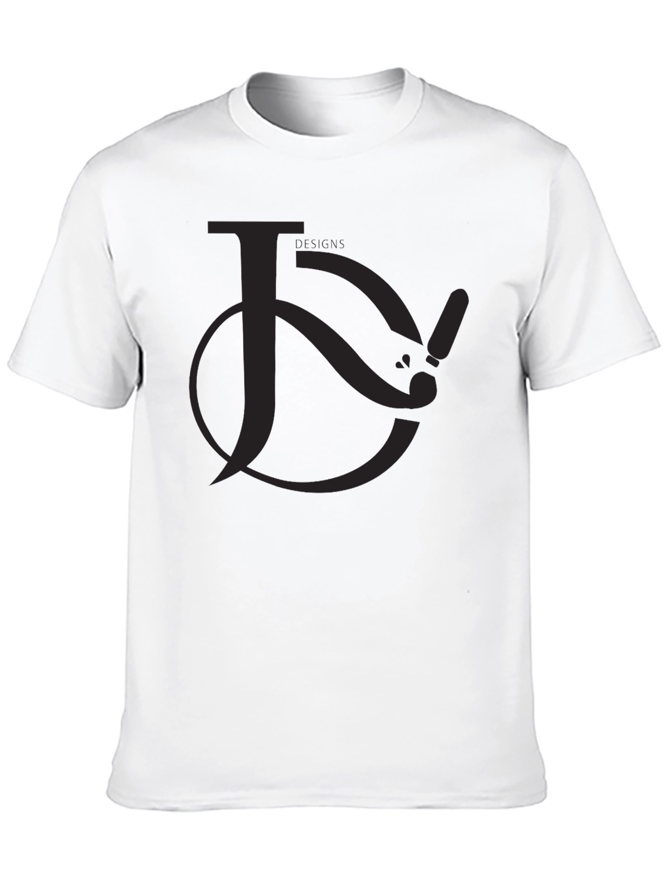 Black Graphic Tee - Unique Lettering